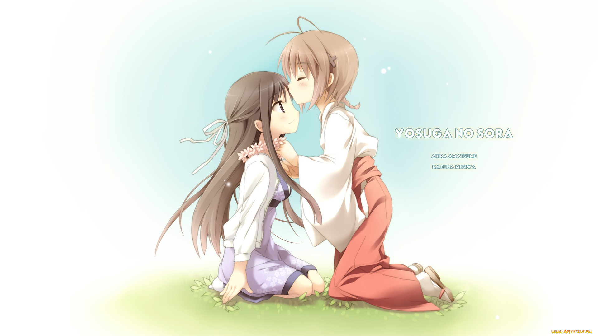 аниме, yosuga, no, sora, фон, взгляд, девушки