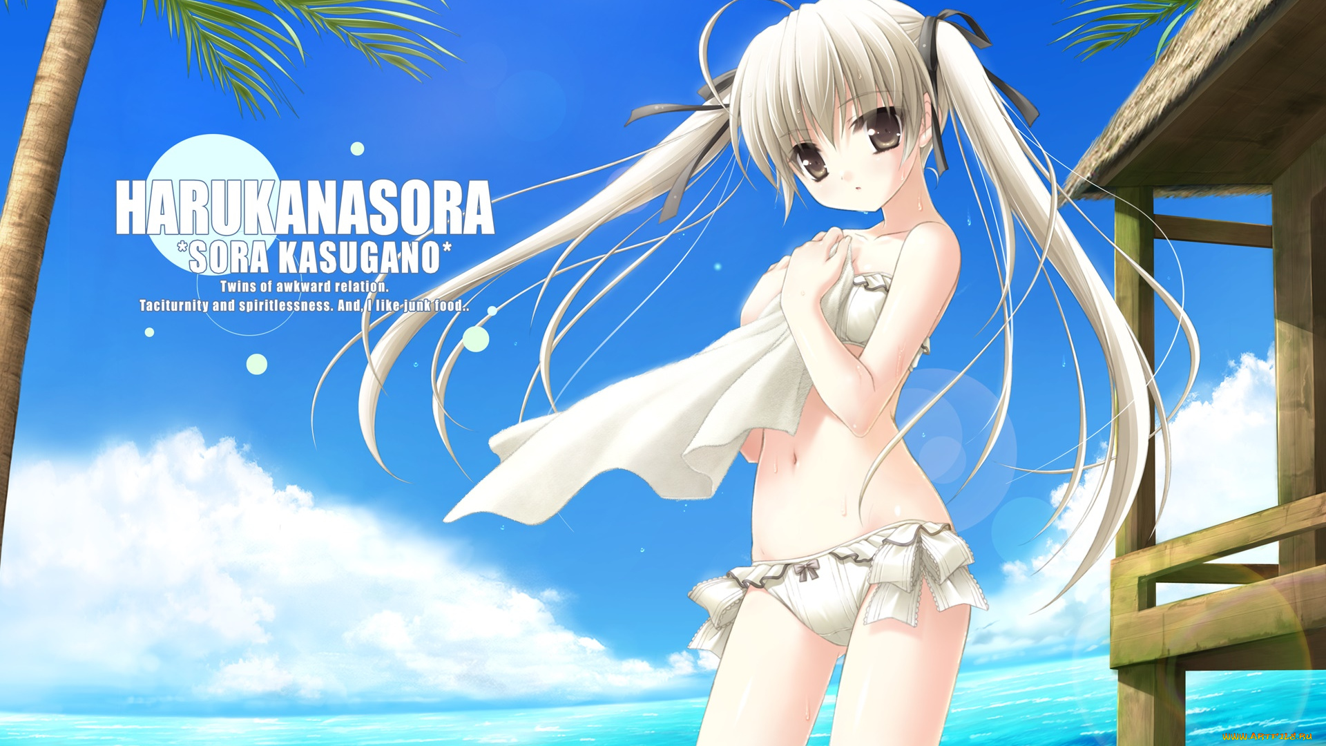 аниме, yosuga, no, sora, фон, взгляд, девушка