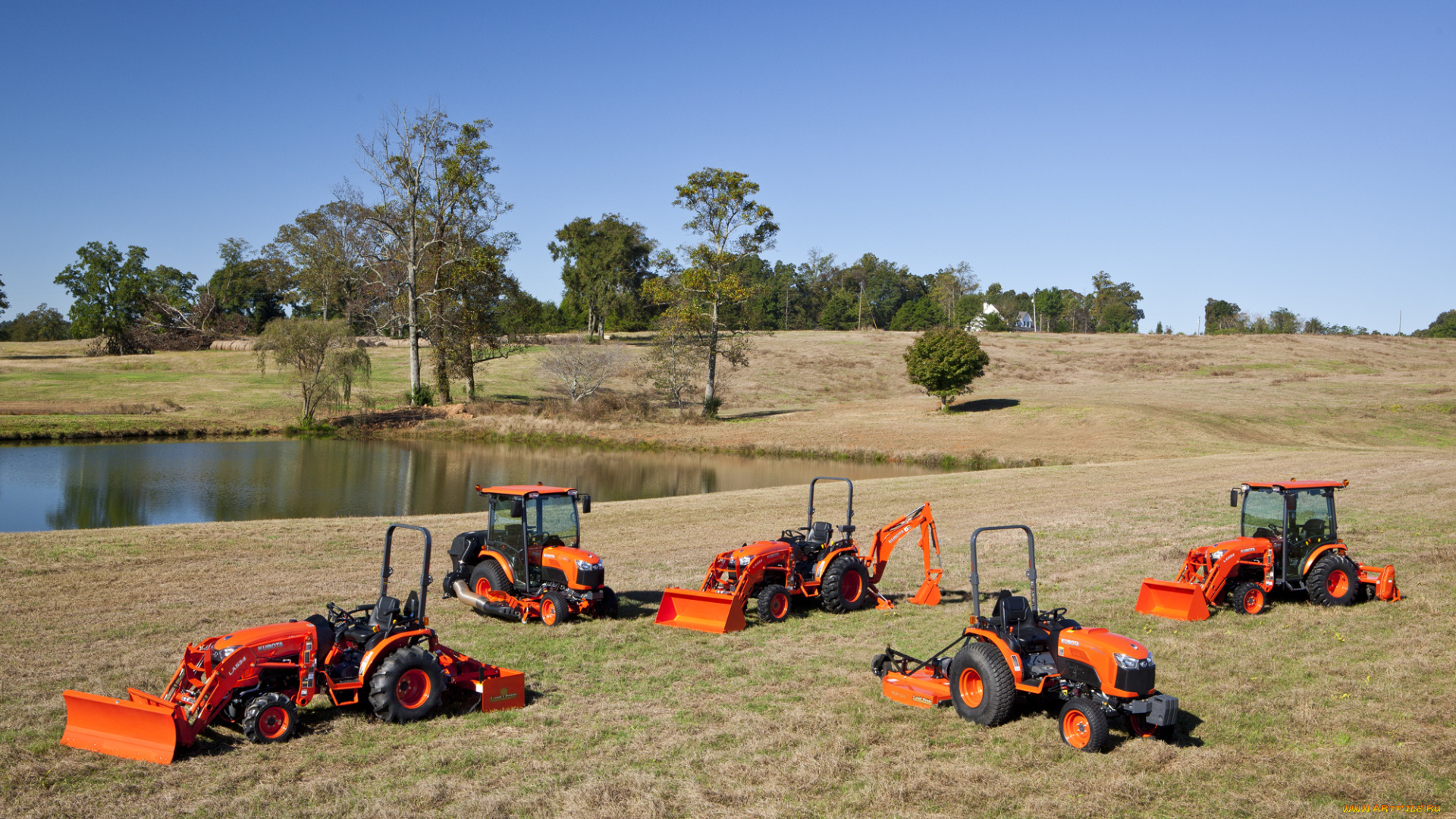 техника, тракторы, kubota