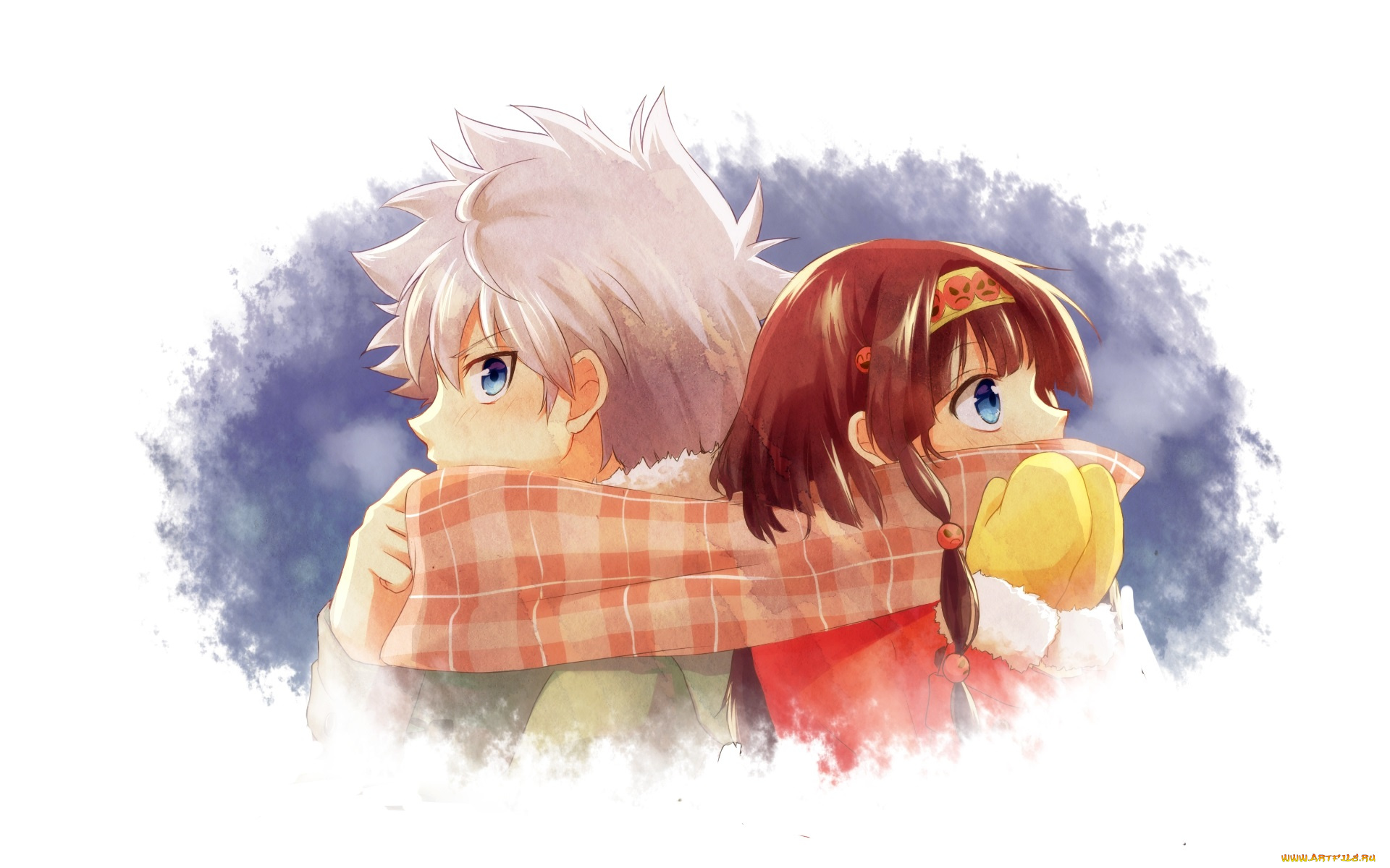 аниме, hunter, x, hunter, двое