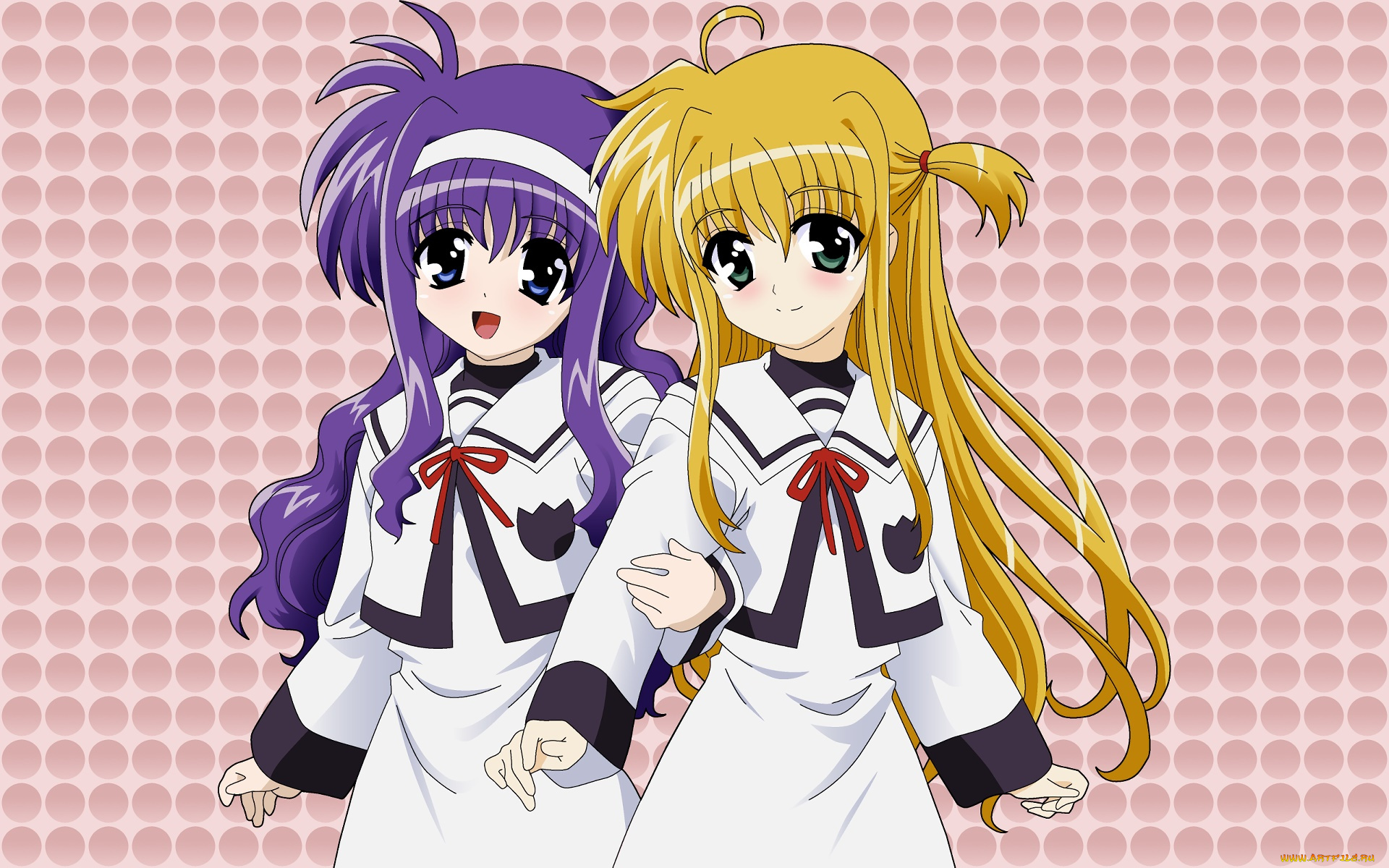 аниме, mahou, sensei, negima, фон, взгляд, девушки