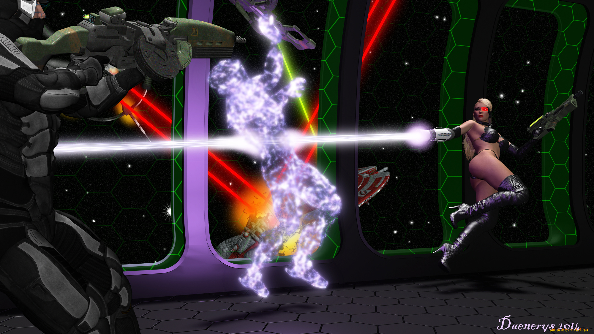 3д, графика, фантазия, , fantasy, взгляд, девушка, фон