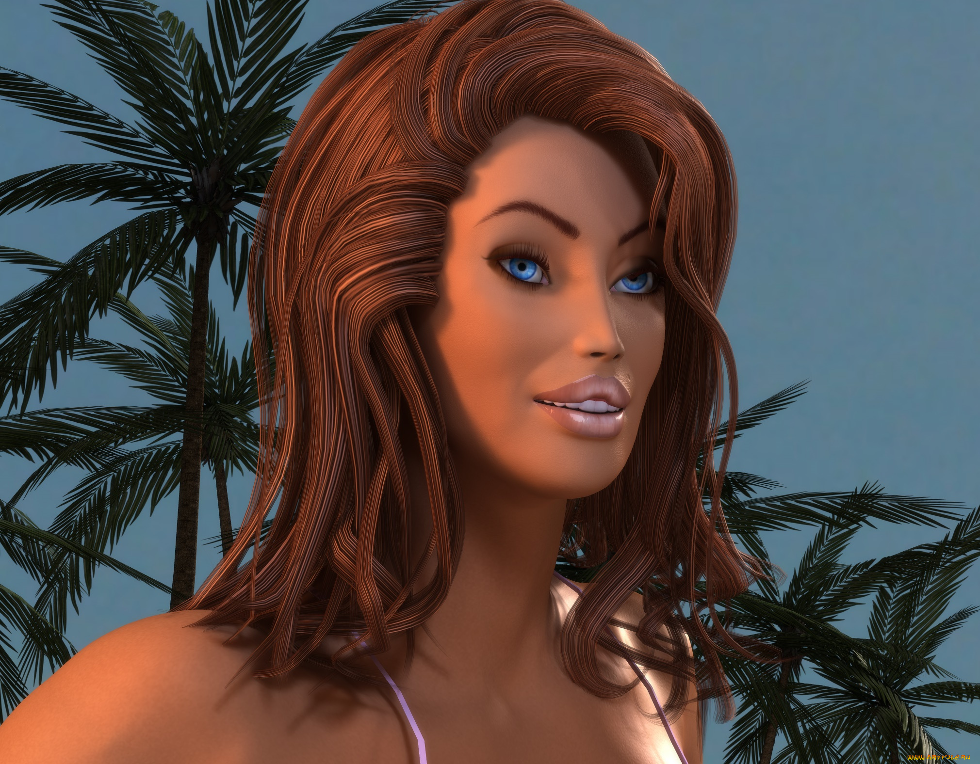 3д, графика, портрет, , portraits, фон, взгляд, девушка