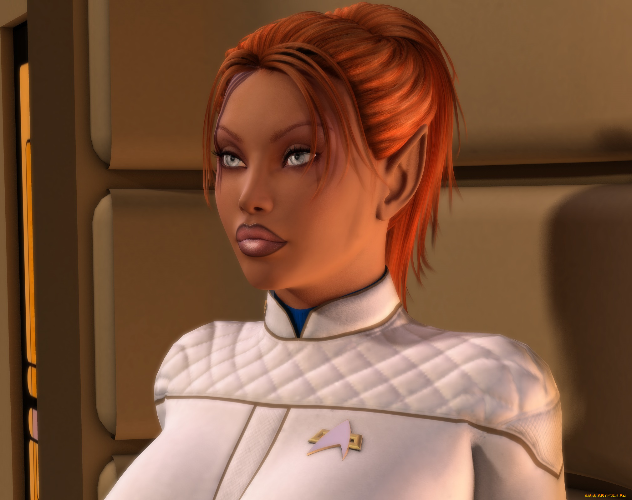 3д, графика, эльфы, , elves, фон, взгляд, эльфийка