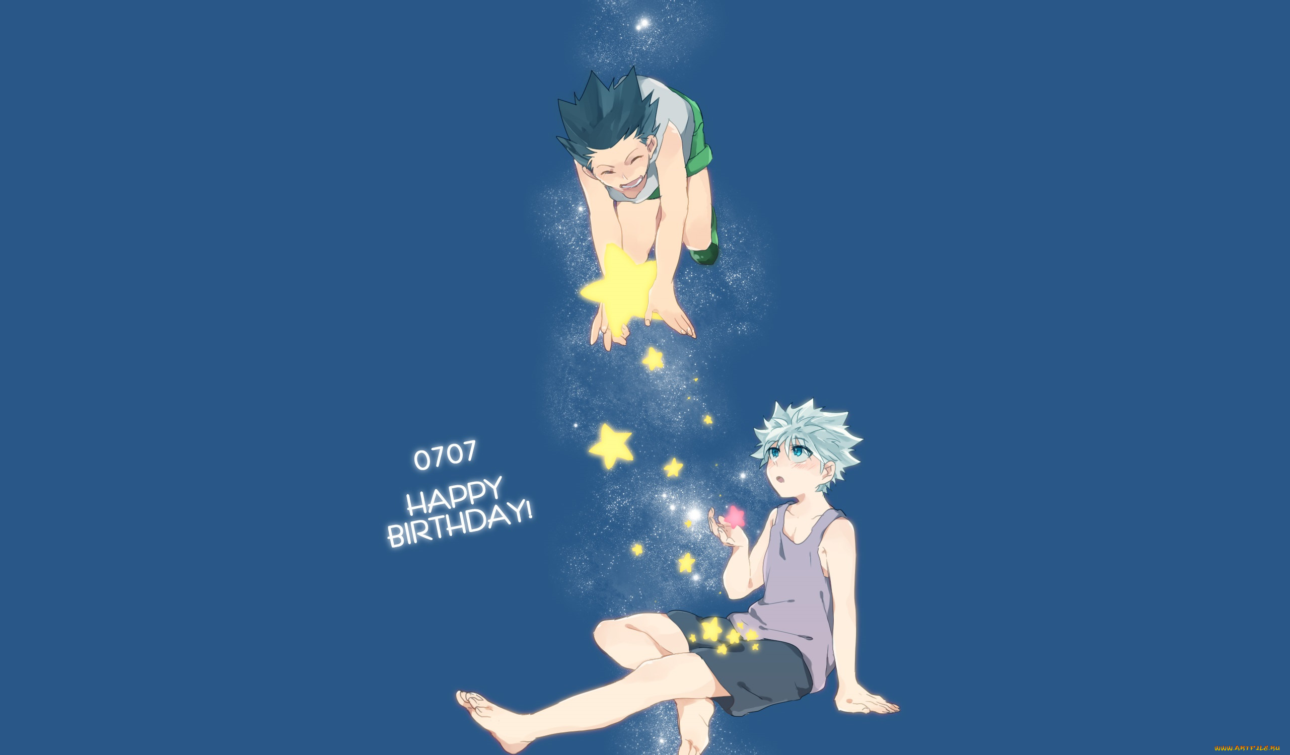 аниме, hunter, x, hunter, киллуа, гон