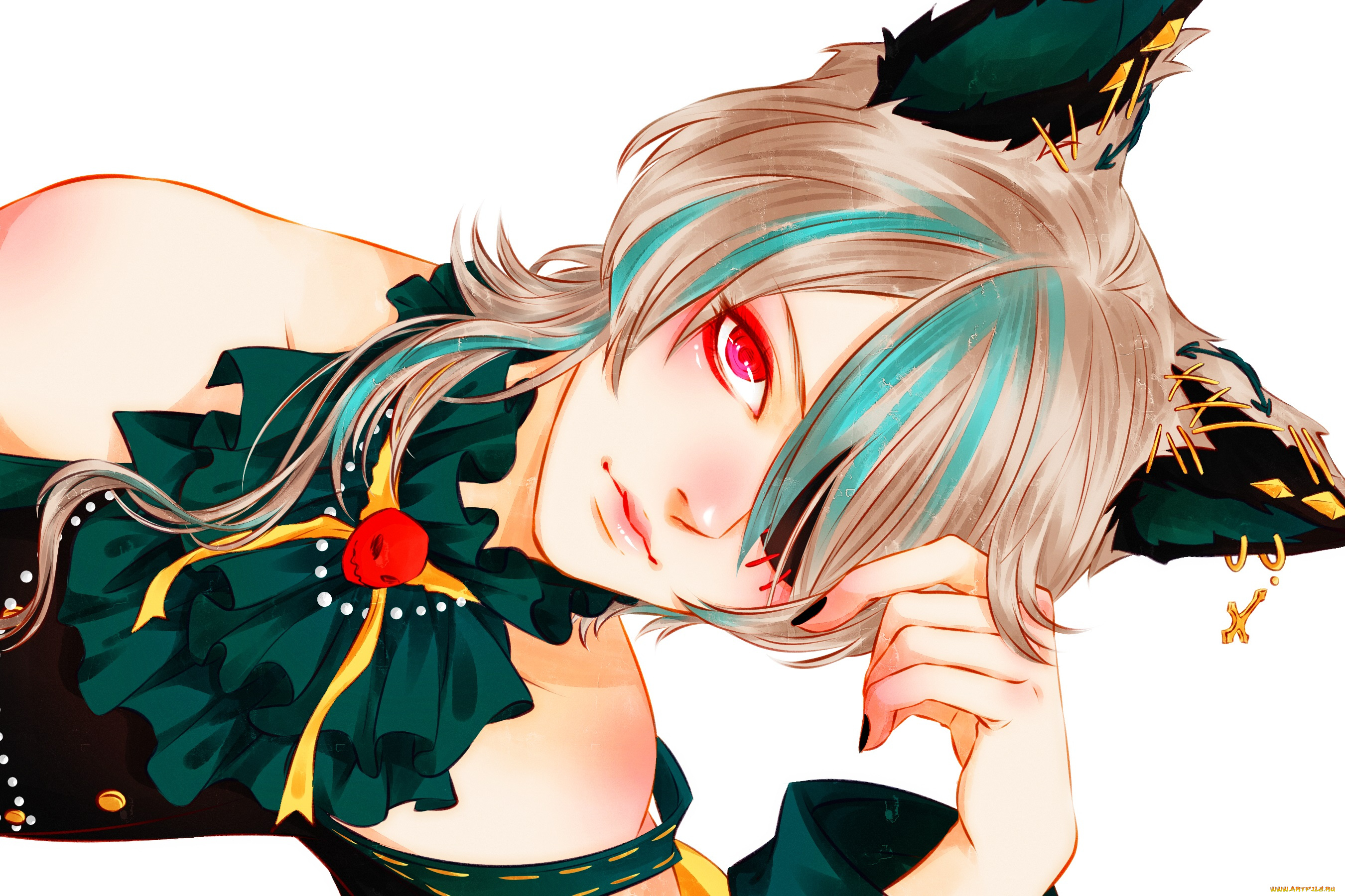 аниме, животные, , существа, парень