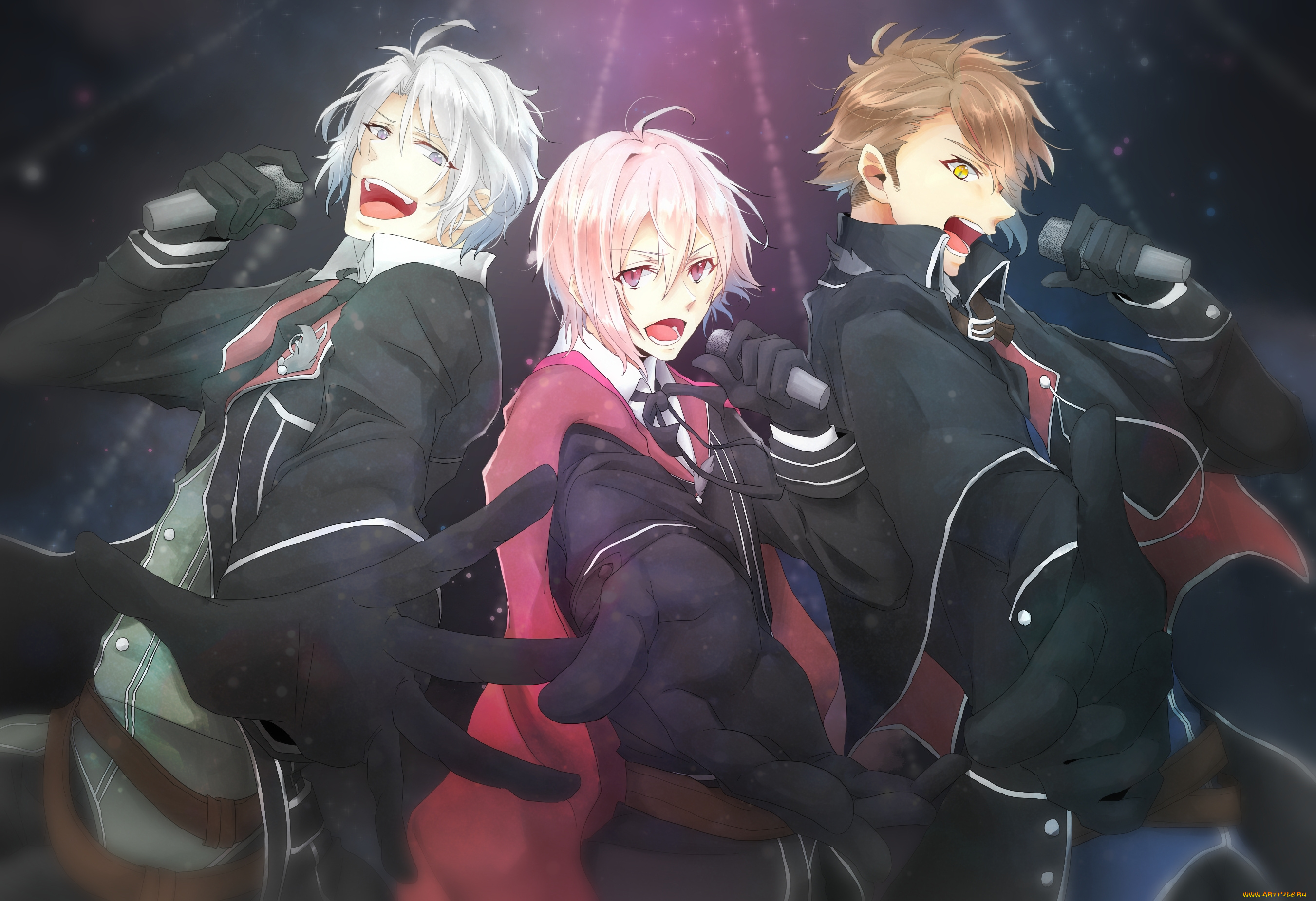 аниме, idolish7, парни, музыка, трио