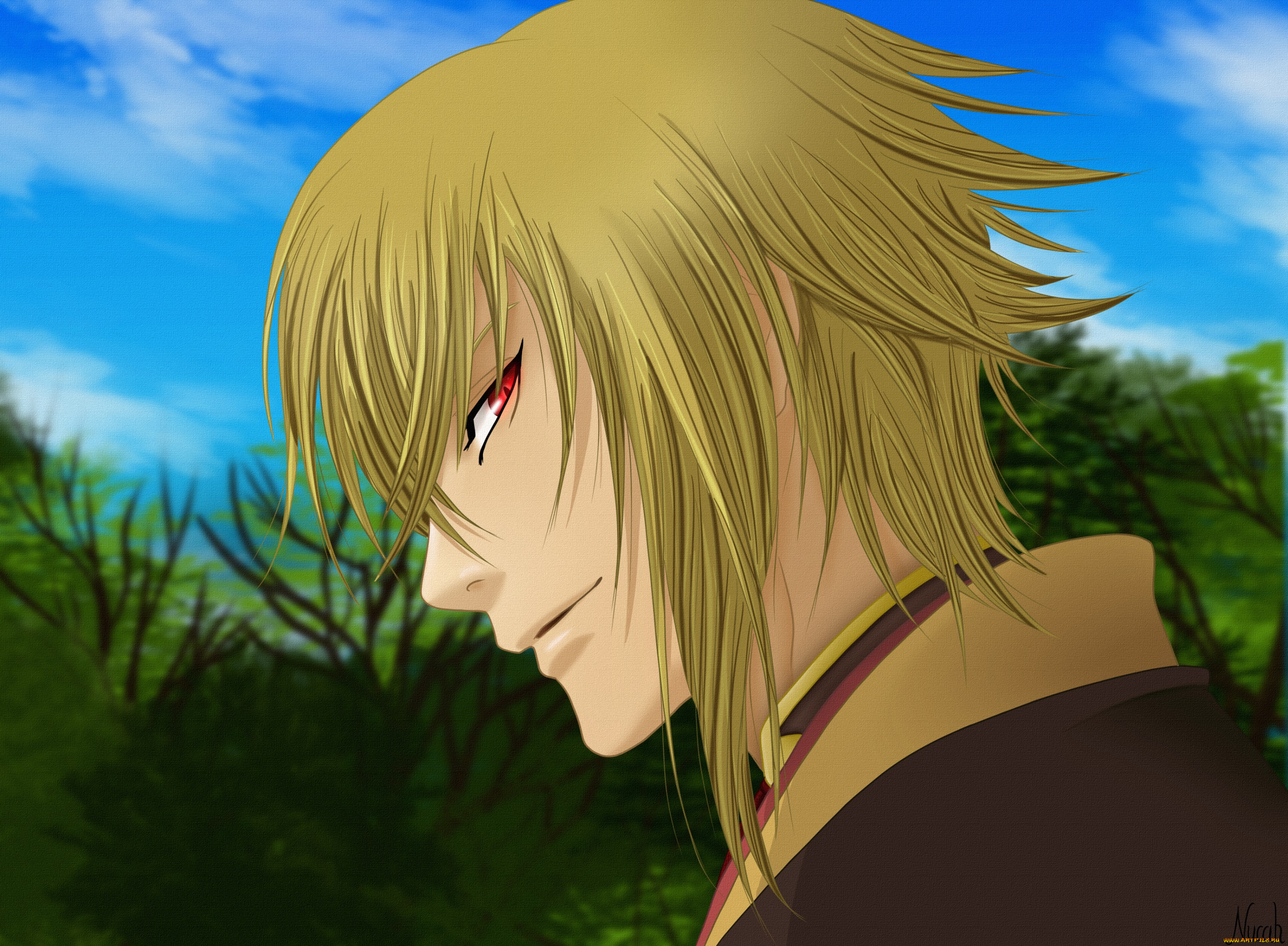 аниме, hakuouki, kazama, chikage