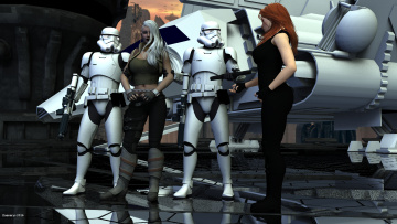 Картинка 3д+графика фантазия+ fantasy взгляд девушка фон