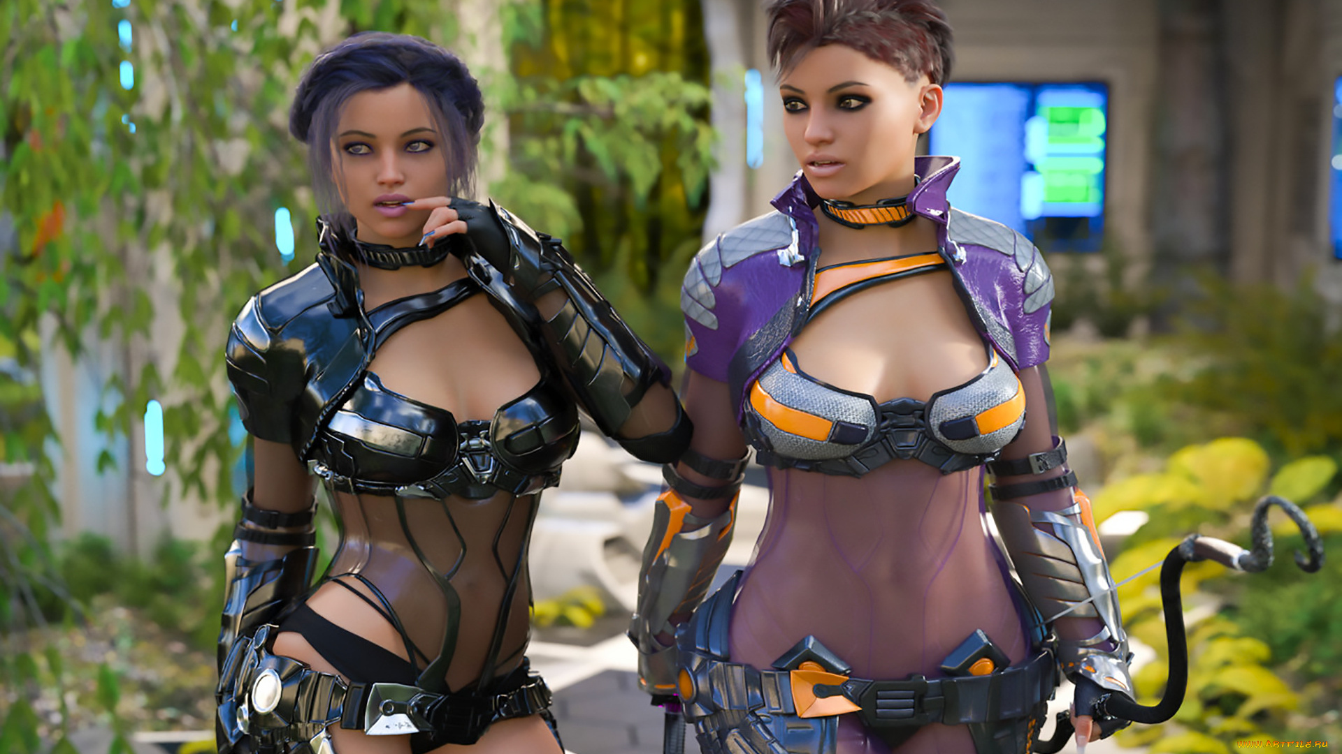 3д, графика, люди, , people, фон, девушки, взгляд