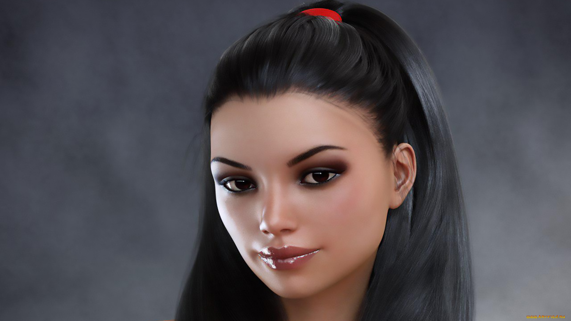 3д, графика, портрет, , portraits, взгляд, фон, девушка