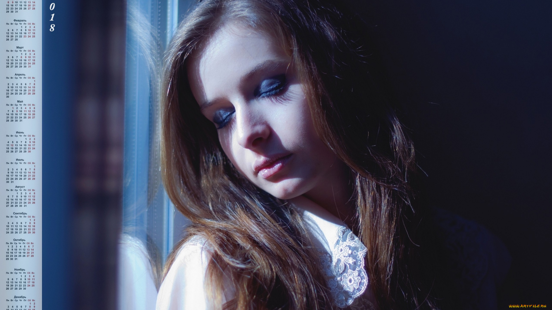 календари, девушки, лицо