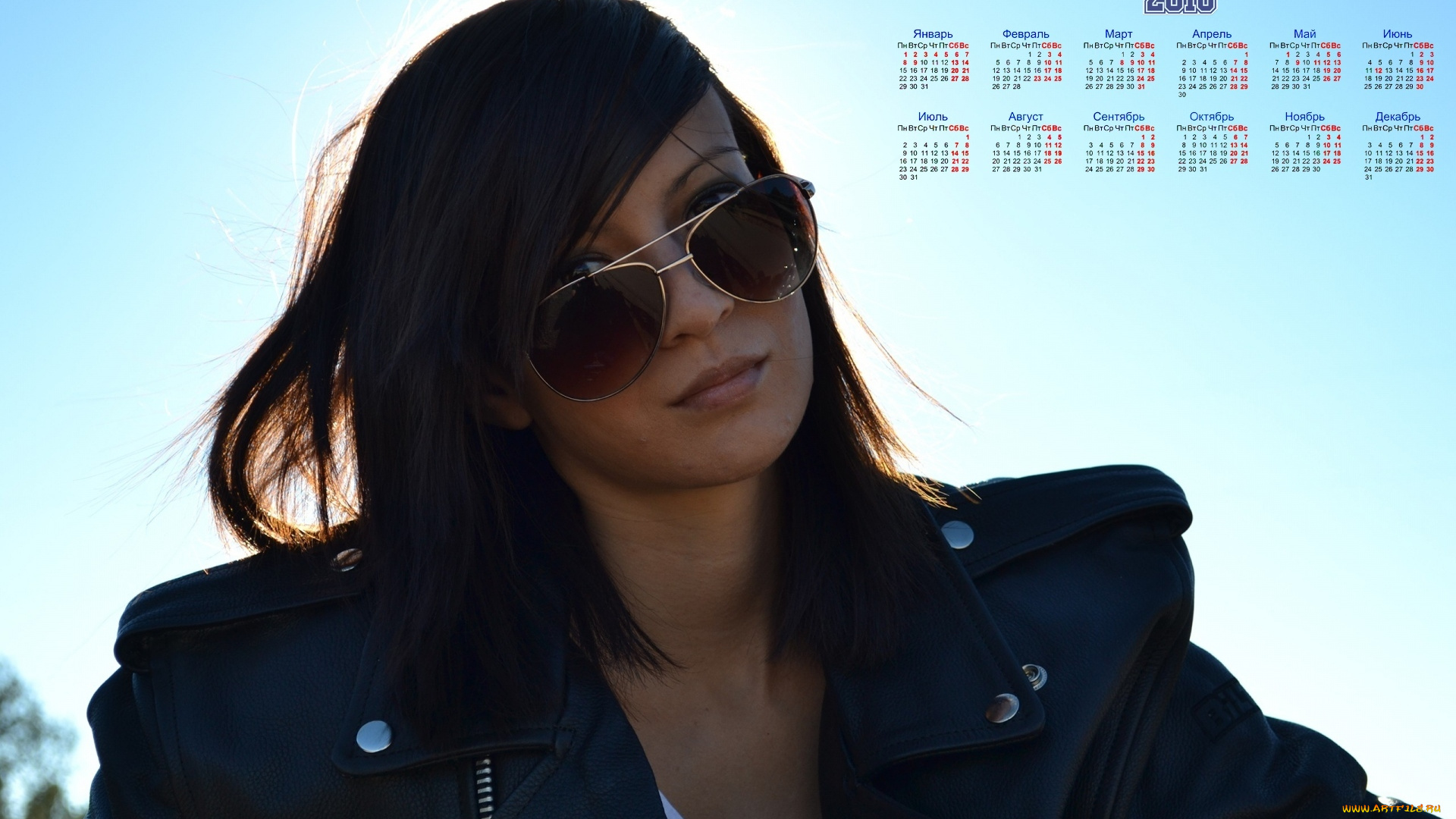 календари, девушки, очки, лицо, взгляд
