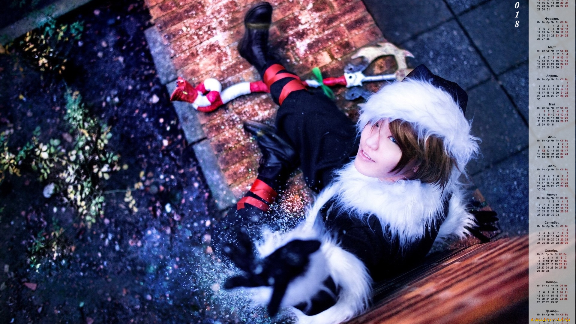 календари, девушки, взгляд, праздник