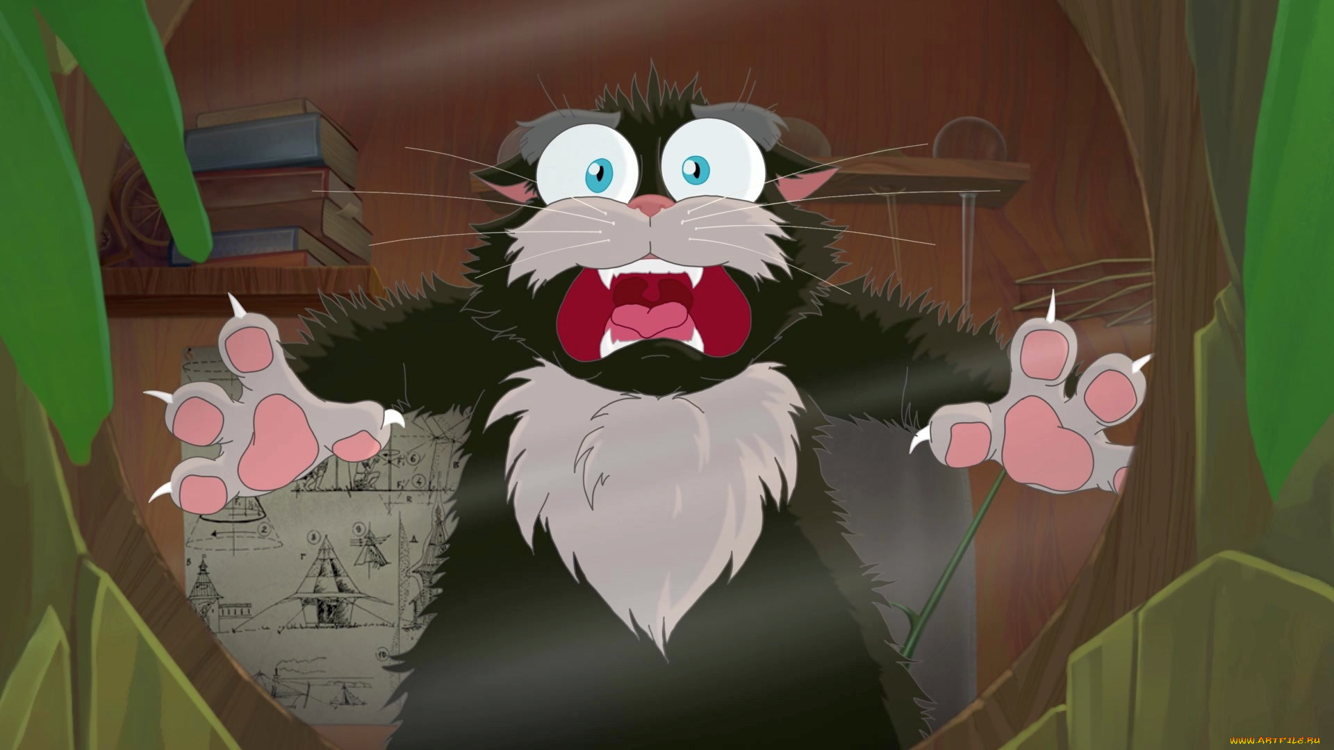 мультфильмы, иван, царевич, и, серый, волк, 3, эмоции, кот