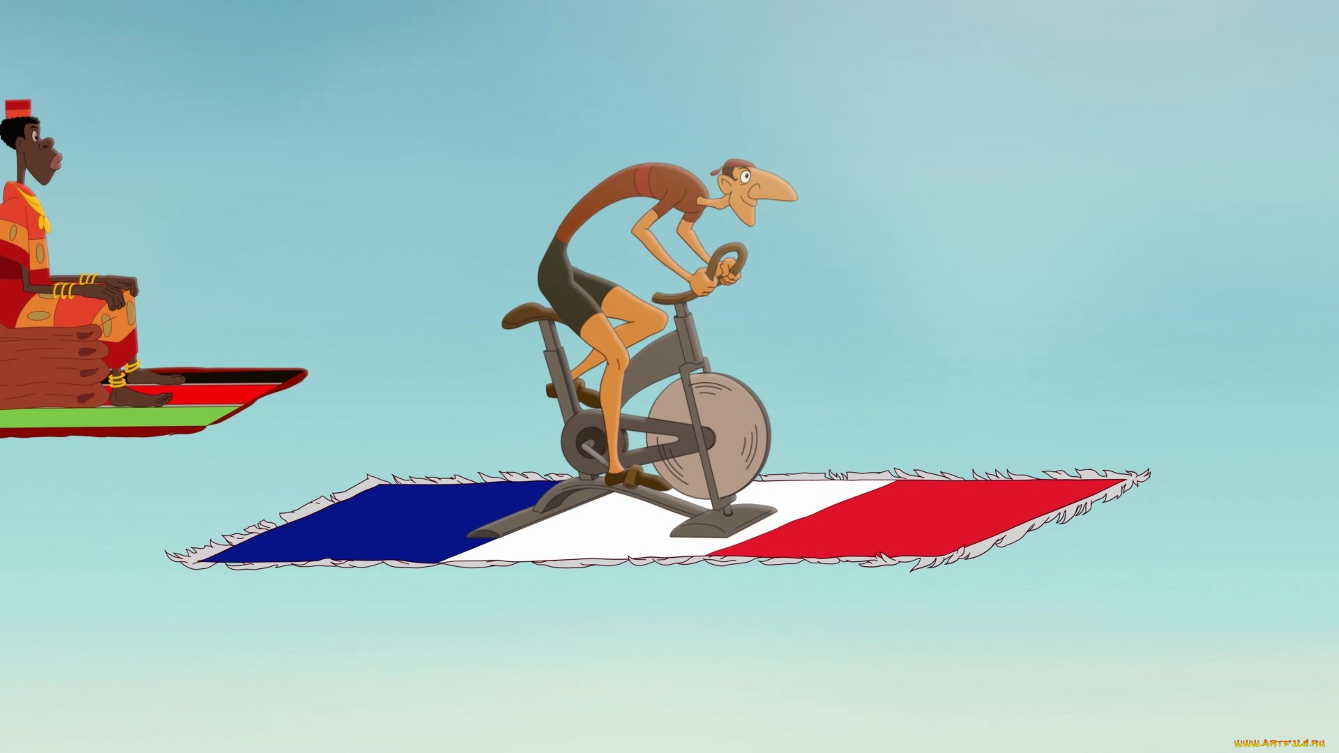 мультфильмы, иван, царевич, и, серый, волк, 3, ковер, люди, флаг, тренажер