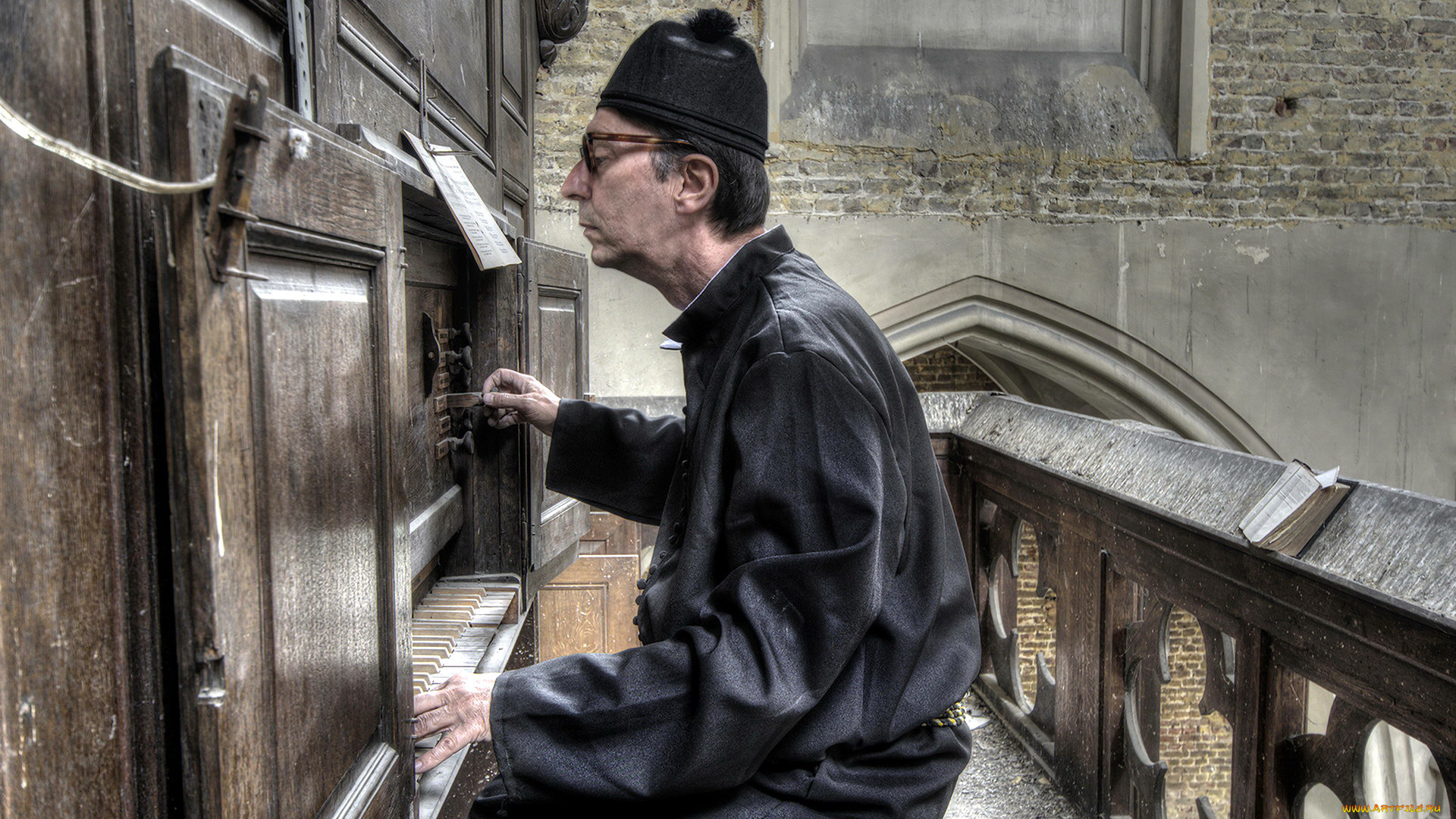 мужчины, -, unsort, священник, орган