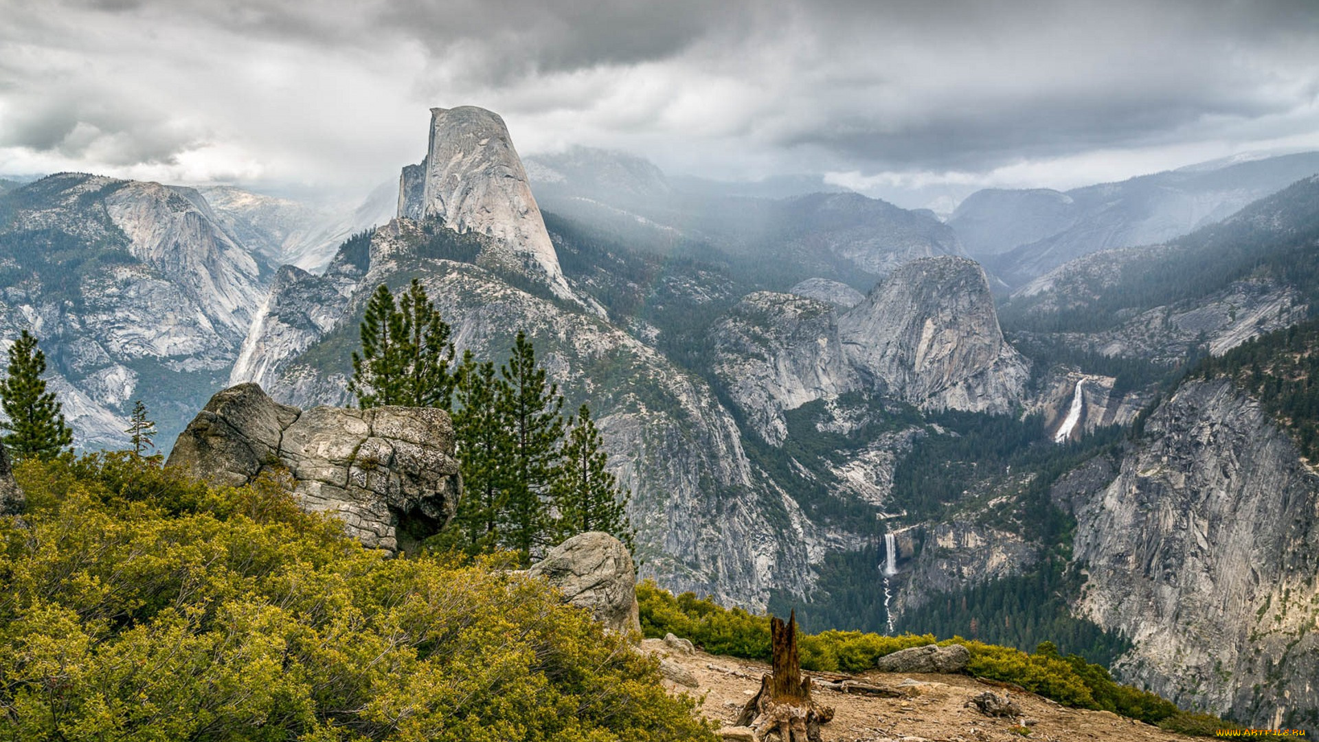 природа, горы, простор