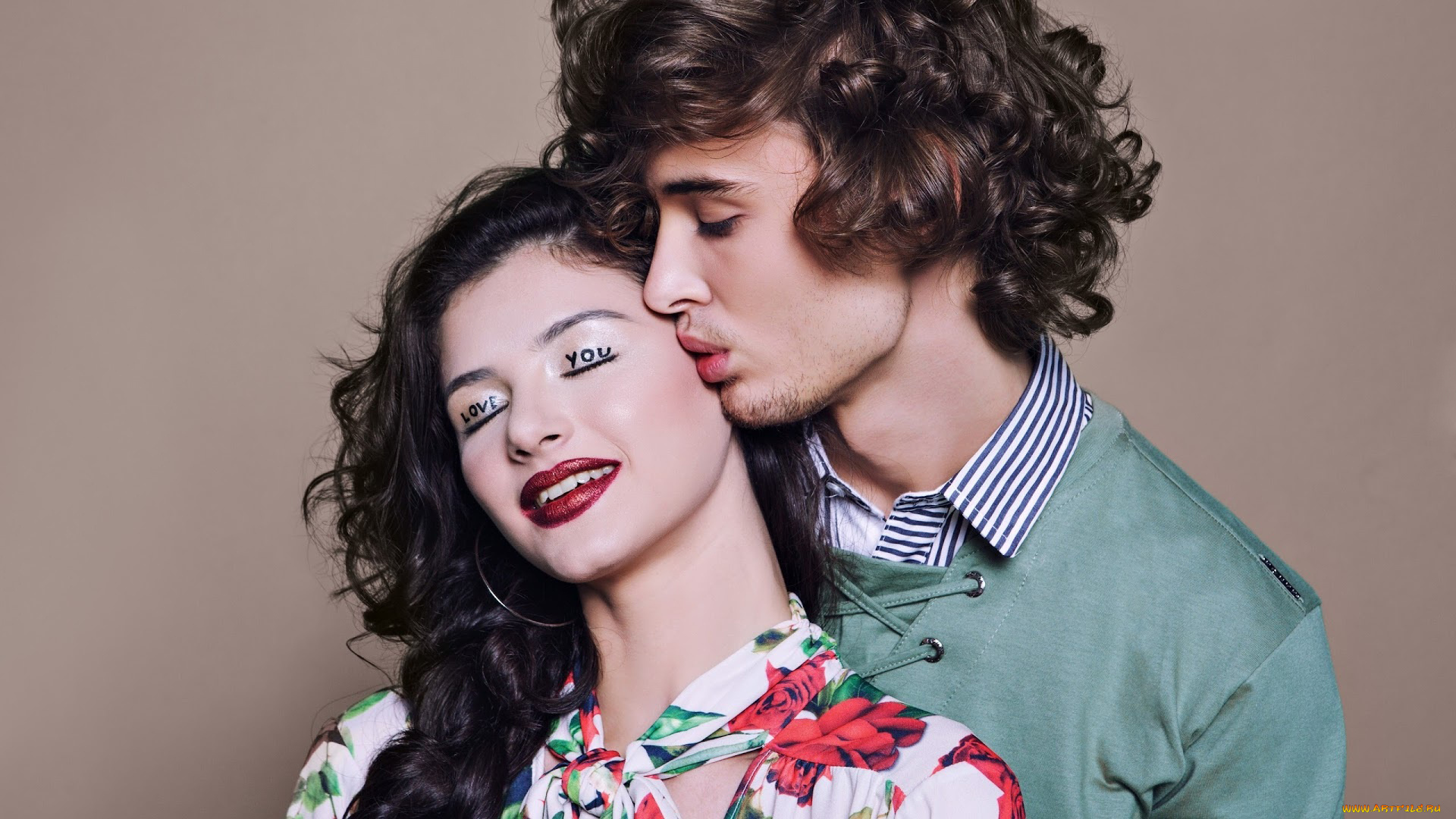 разное, мужчина, женщина, поцелуй, надпись, признание, влюбленные