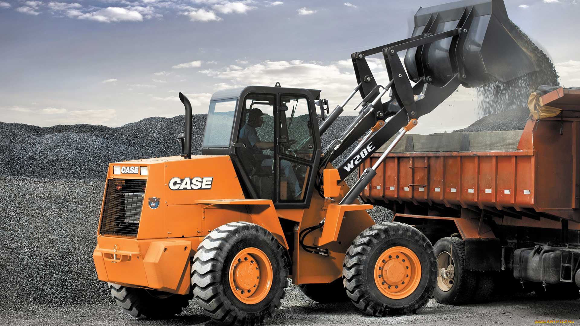 техника, фронтальные, погрузчики, case