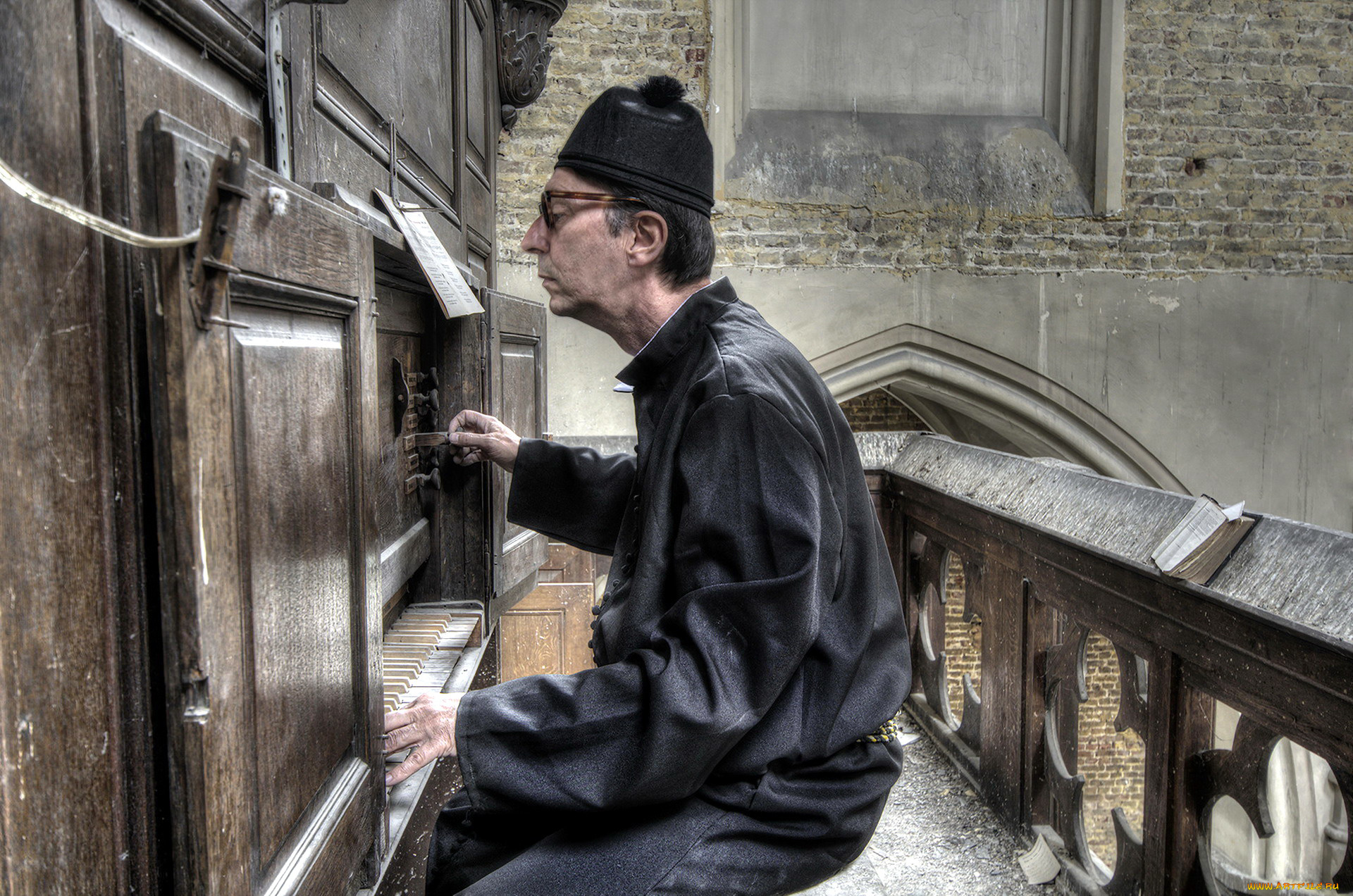 мужчины, -, unsort, священник, орган