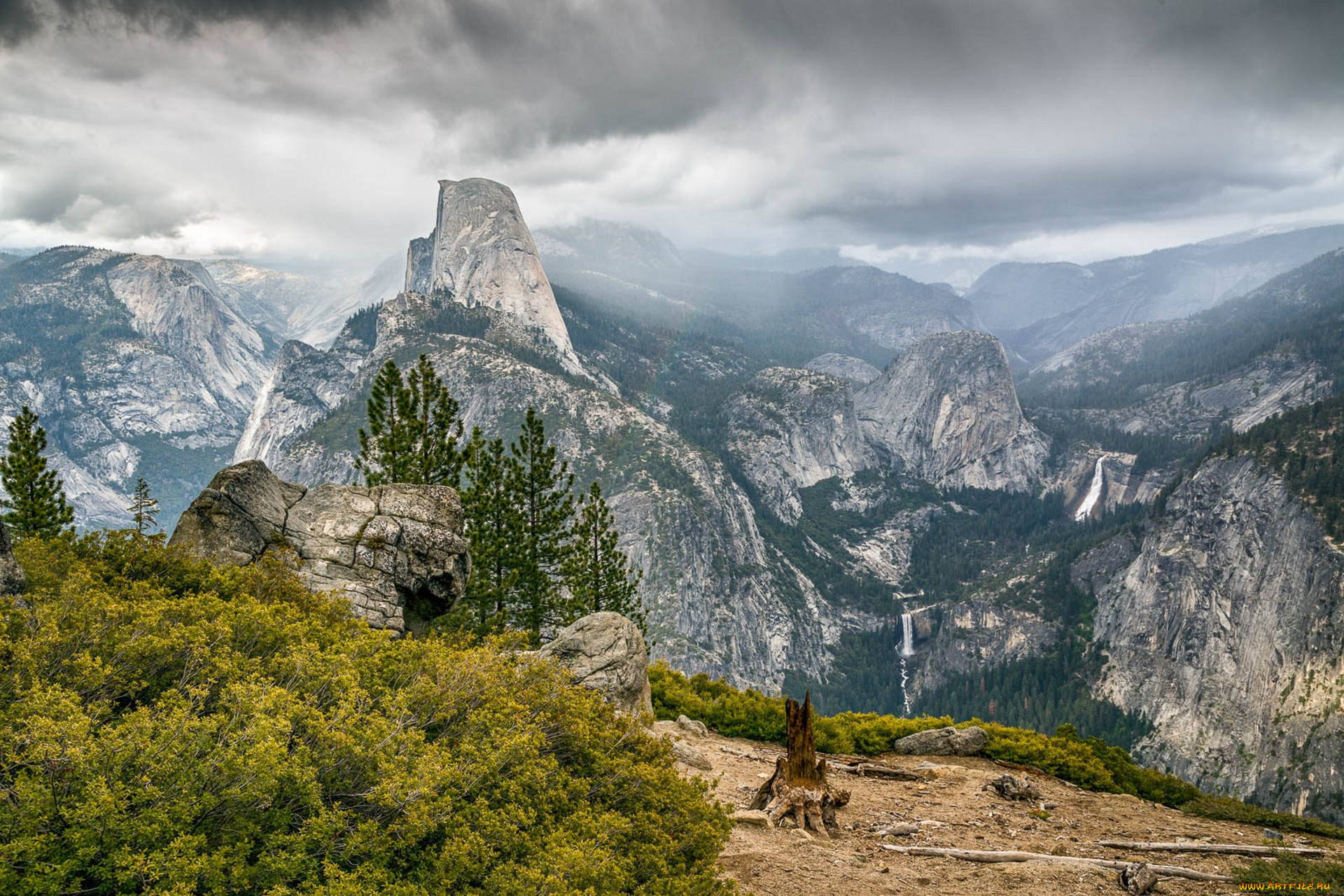 природа, горы, простор