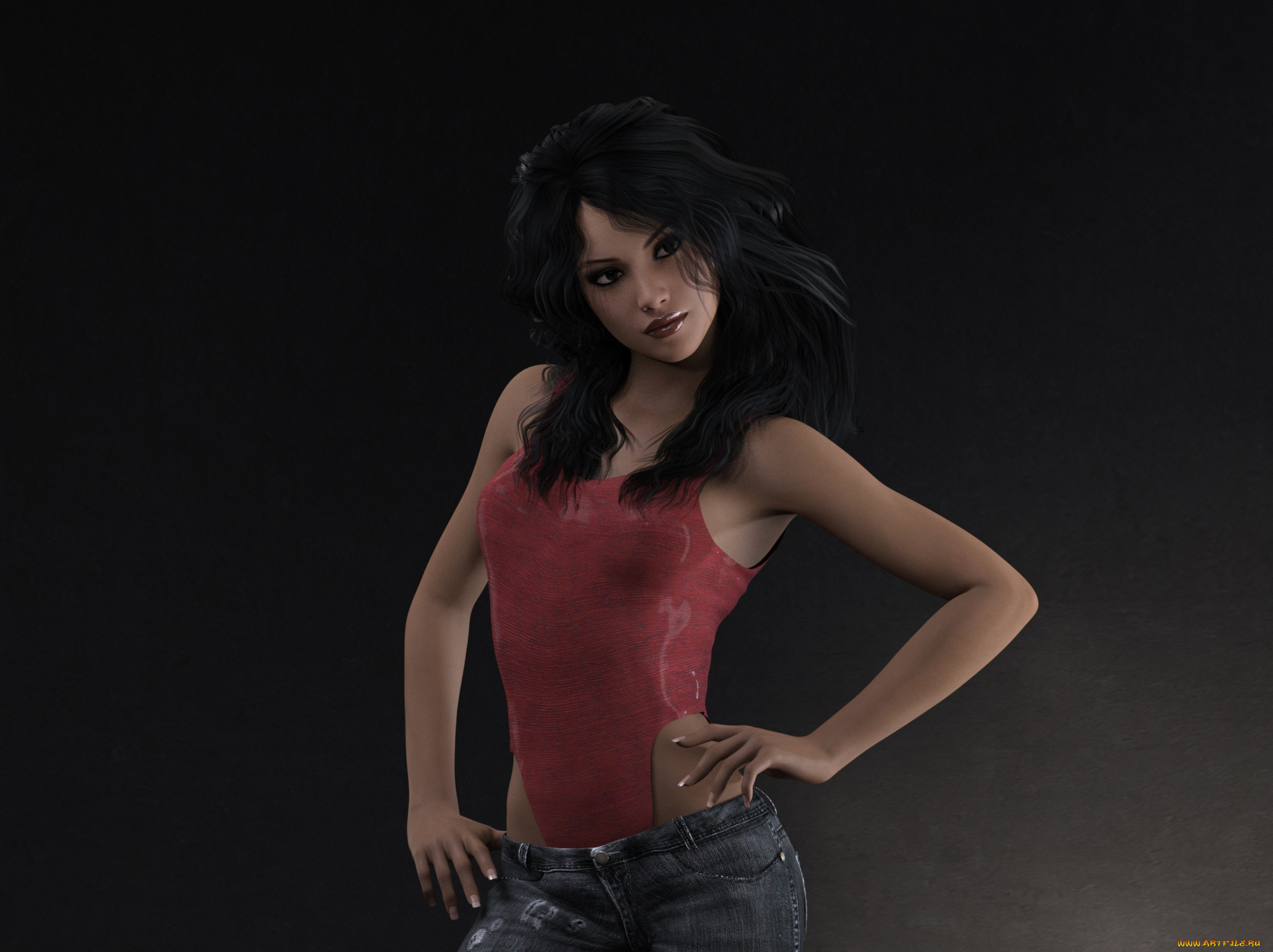 3д, графика, люди, , people, фон, взгляд, девушка