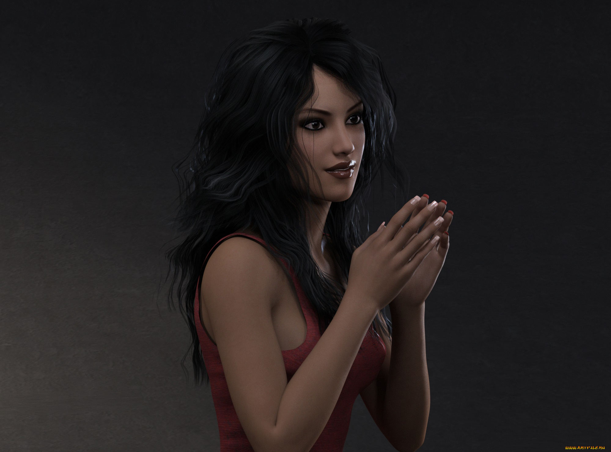 3д, графика, люди, , people, девушка, взгляд, фон