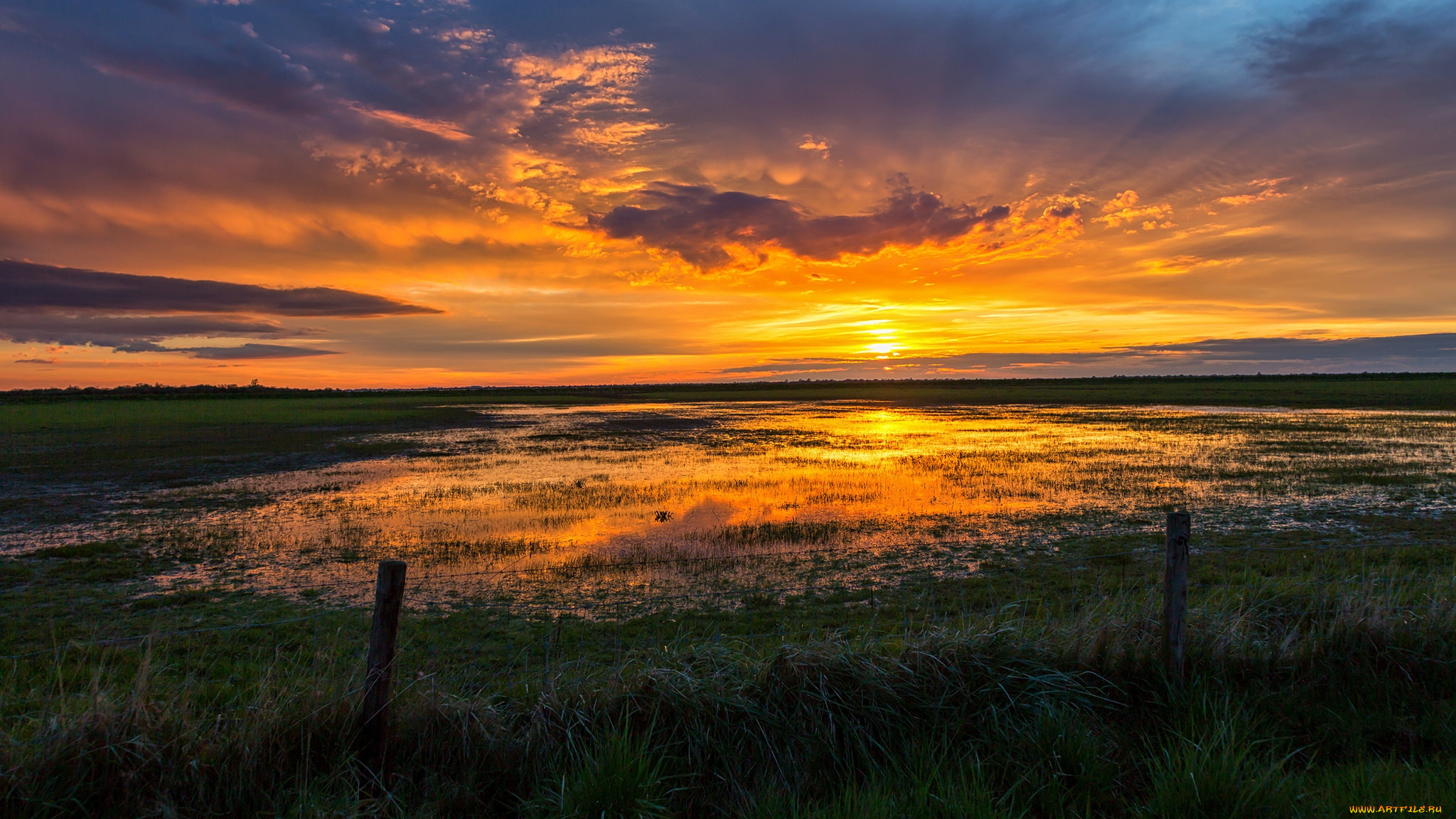 природа, восходы, закаты, простор