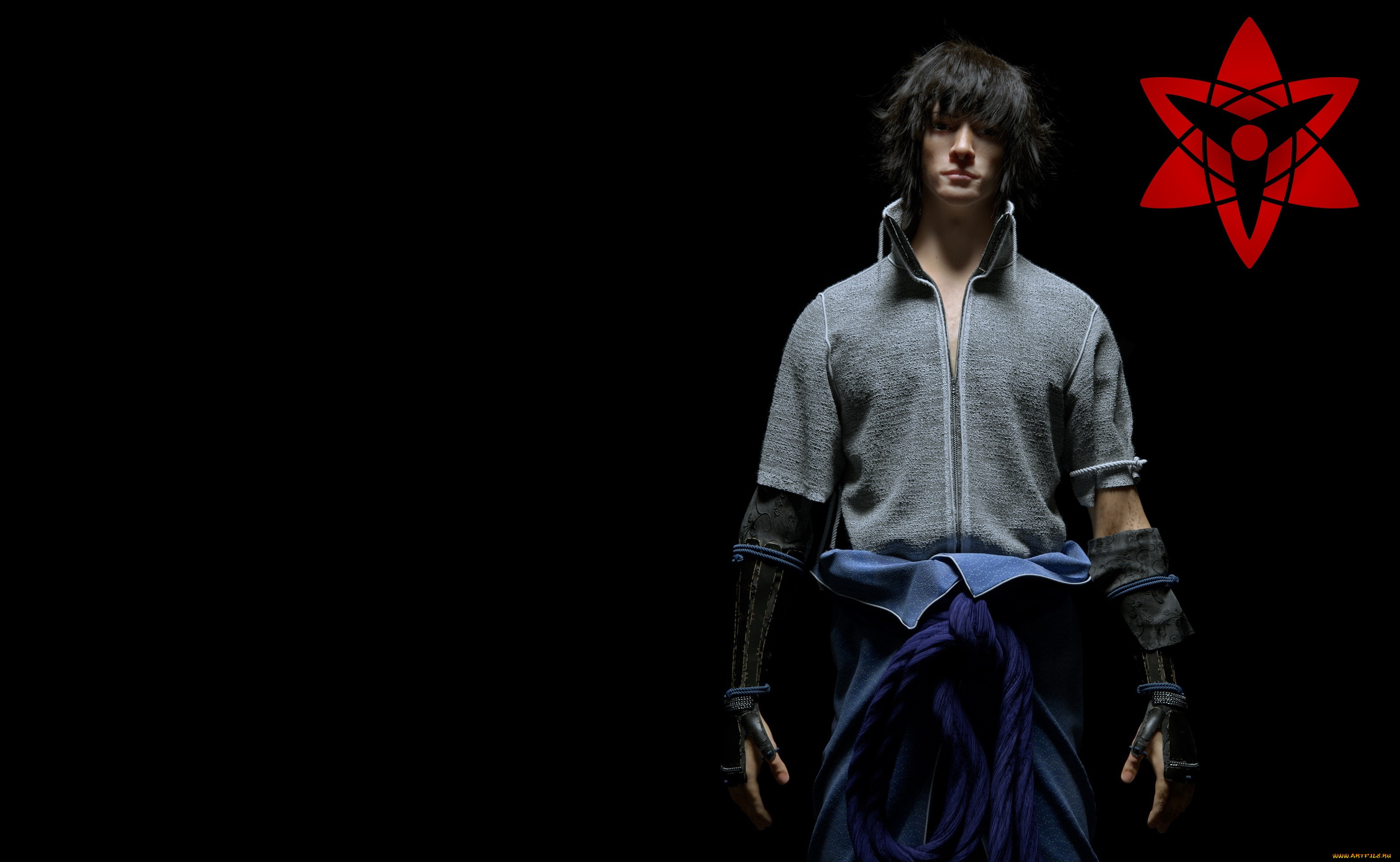 3д, графика, аниме, , anime, uchiha, sasuke, аниме, учиха, саске