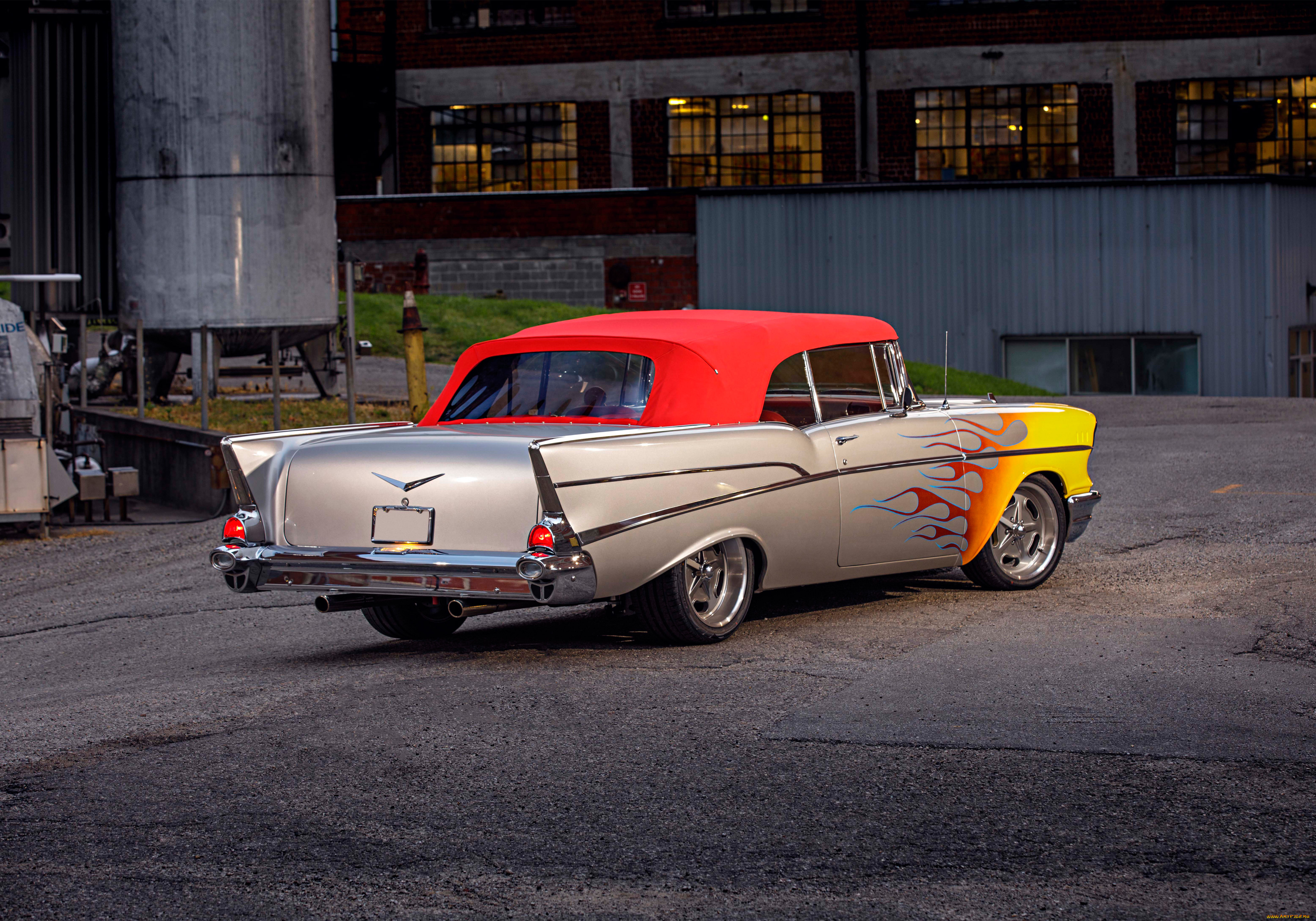 1957-chevrolet-convertible, автомобили, chevrolet