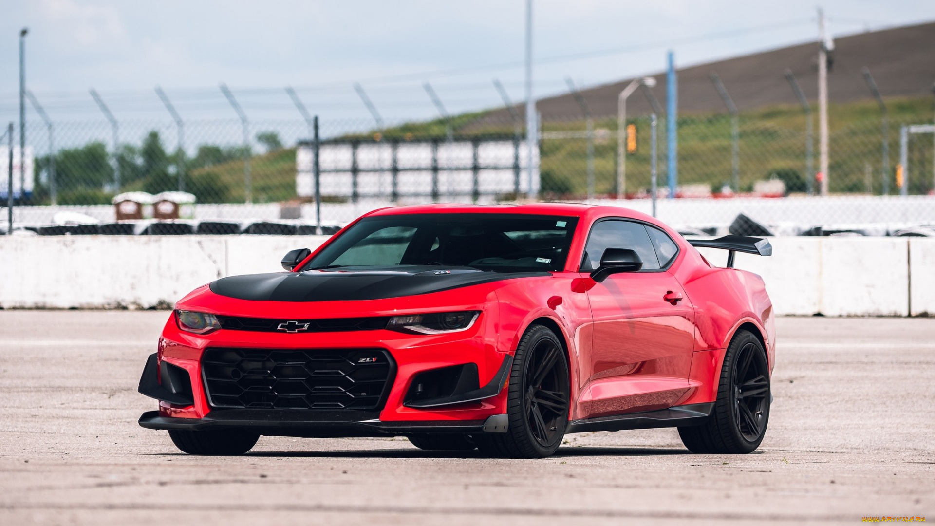 2018, chevrolet, camaro, zl1, 1le, автомобили, camaro, красный, шевроле, американские, тюнинг, суперкар, спортивное, купе, вид, спереди