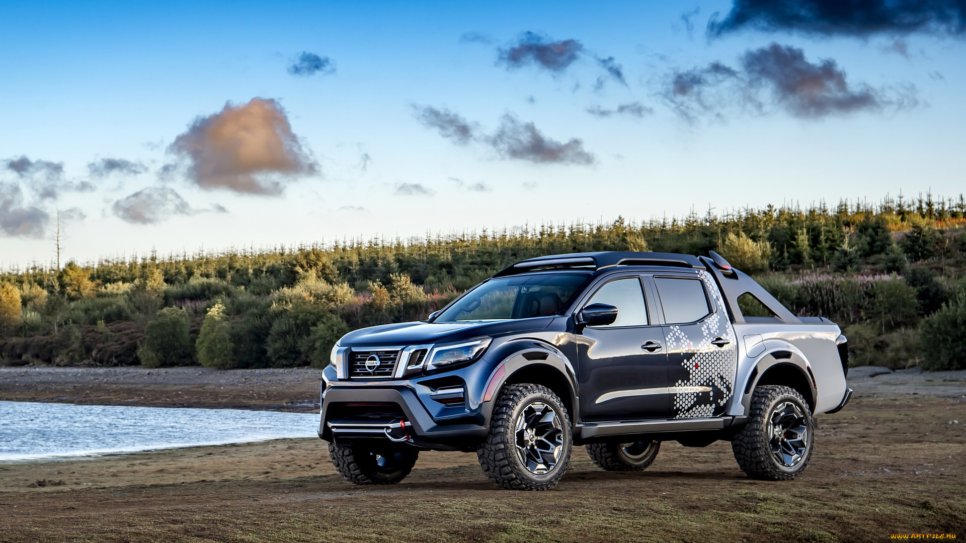 2018, nissan, navara, dark, sky, concept, автомобили, nissan, datsun, 2018, джип, dark, sky, navara, concept, побережье, ниссан, внедорожник