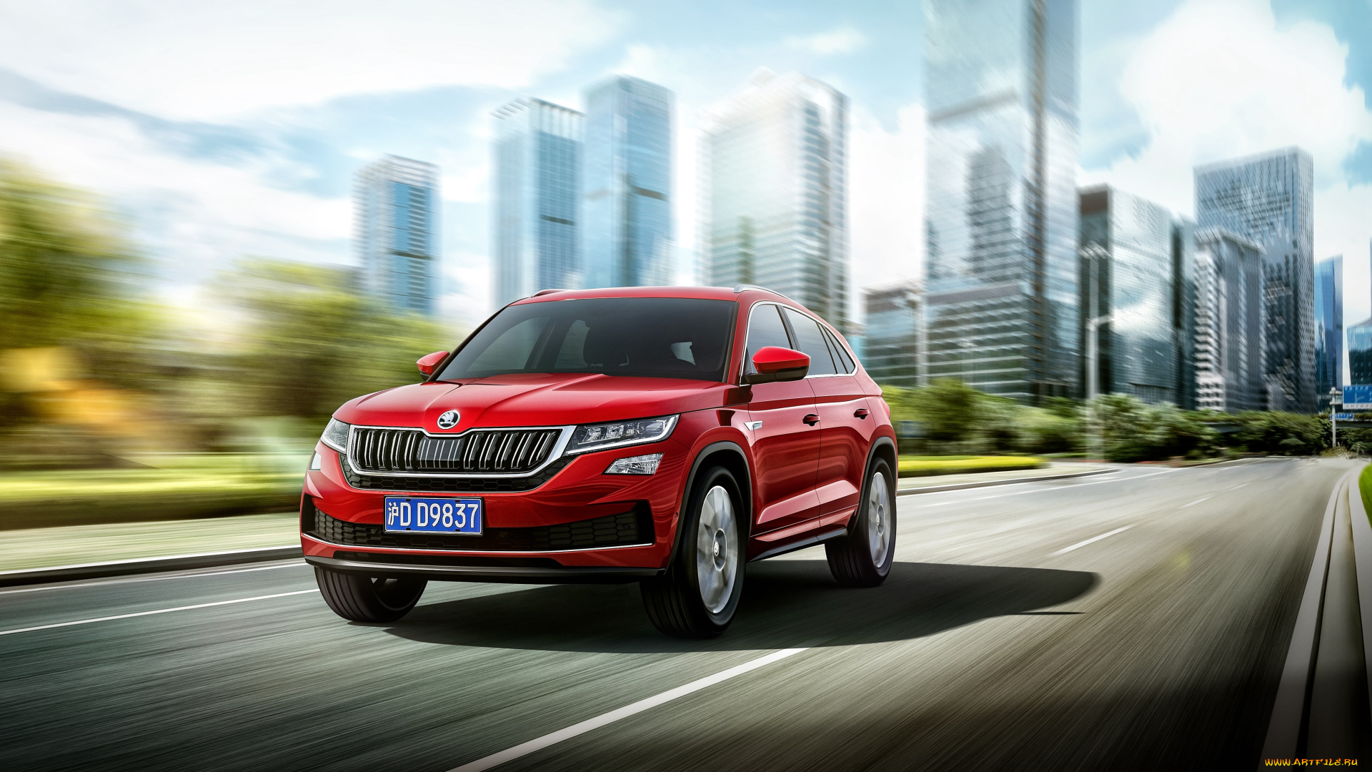 автомобили, skoda, skoda, kodiaq, красный, мощный, внедорожник, шкода, кодиак