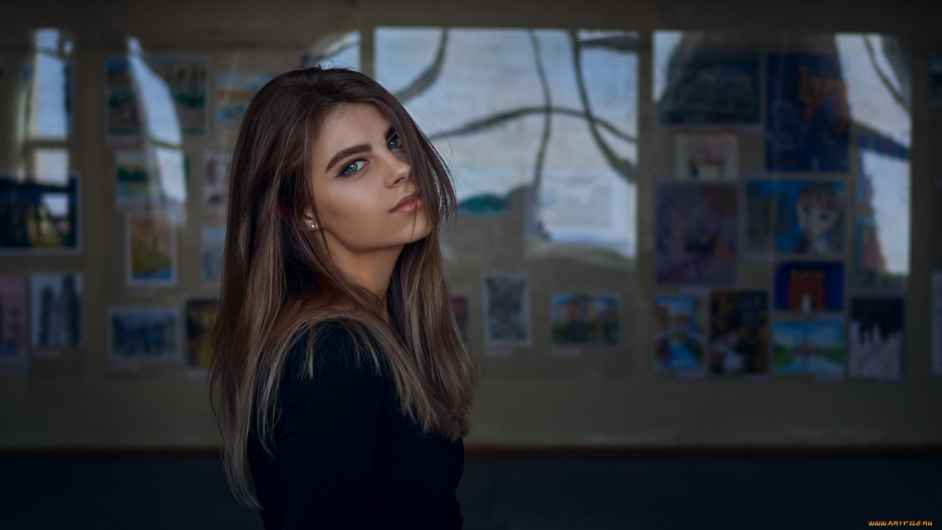 девушка, девушки, -unsort, , брюнетки, темноволосые, модель