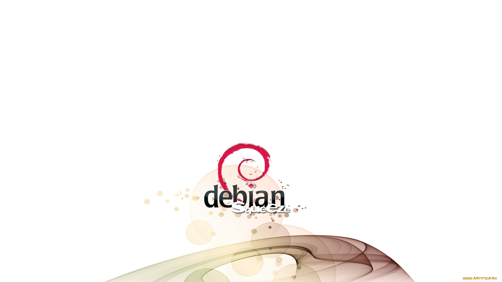компьютеры, debian, фон, логотип