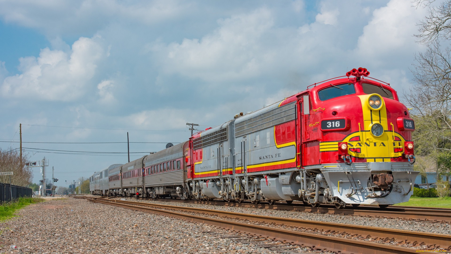 техника, поезда, локомотив, состав