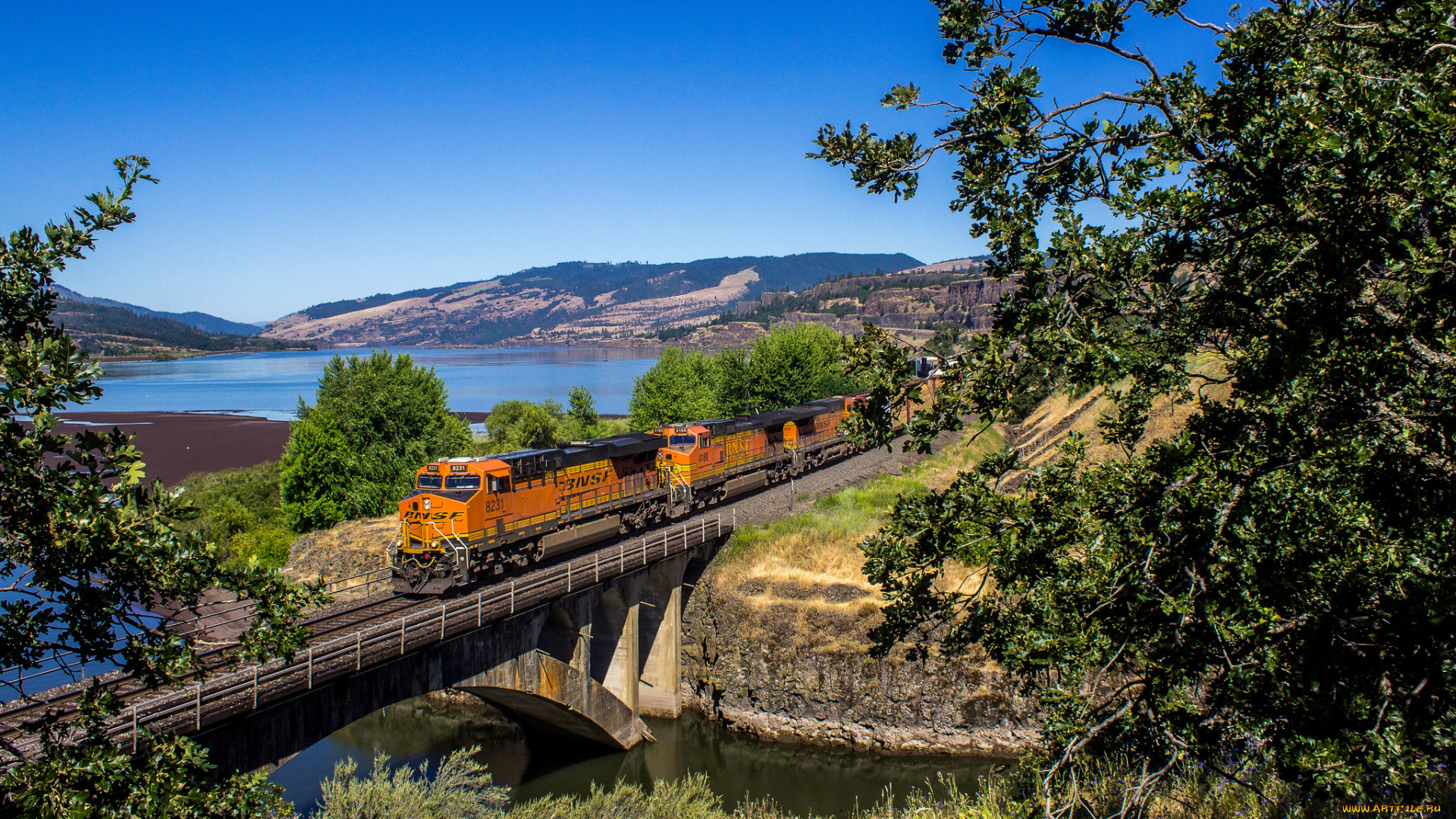 техника, поезда, локомотив, состав