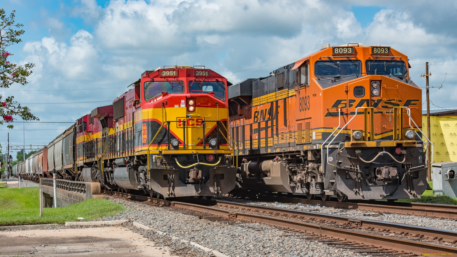 техника, поезда, локомотив, состав