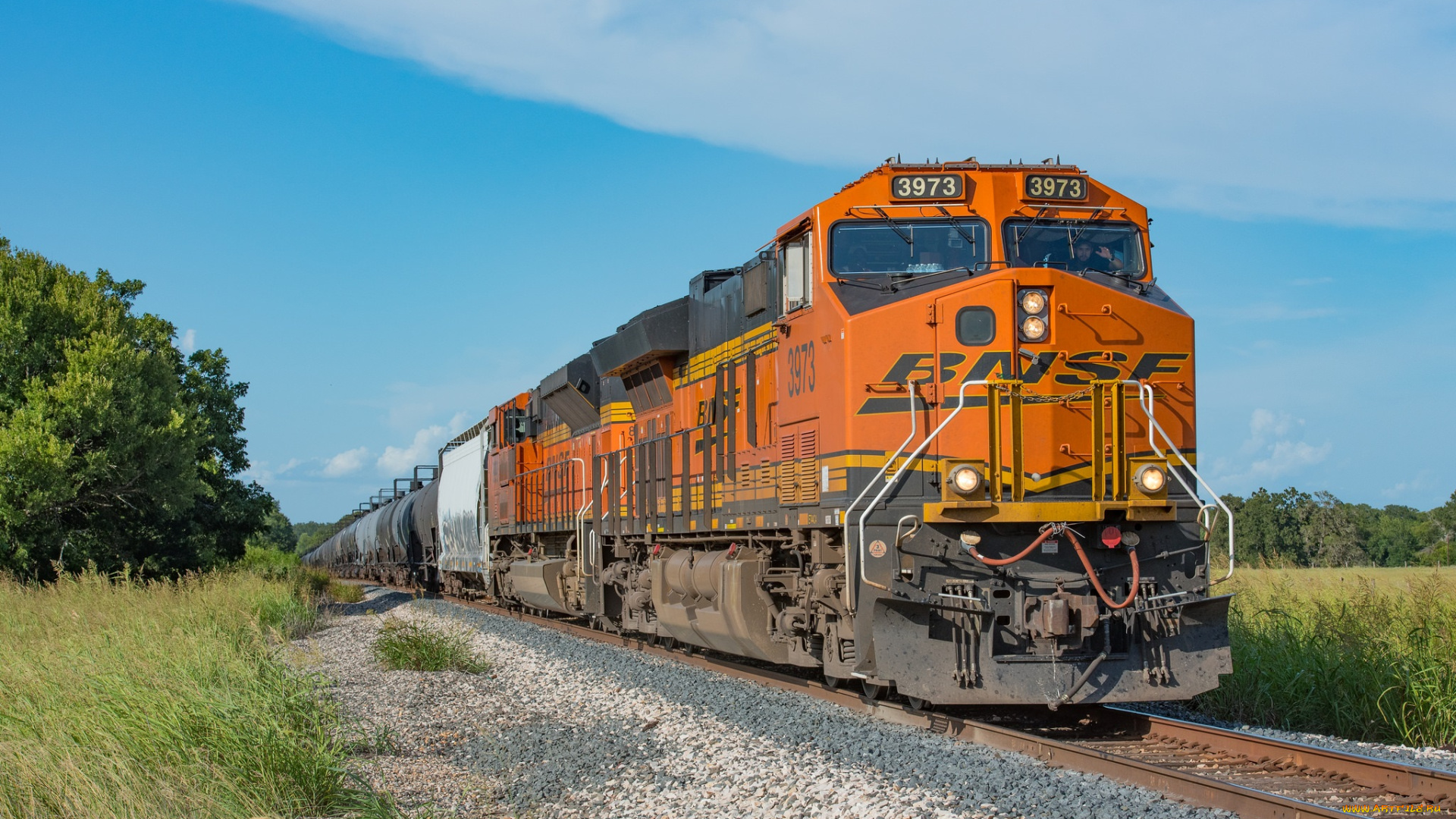 техника, поезда, локомотив, состав