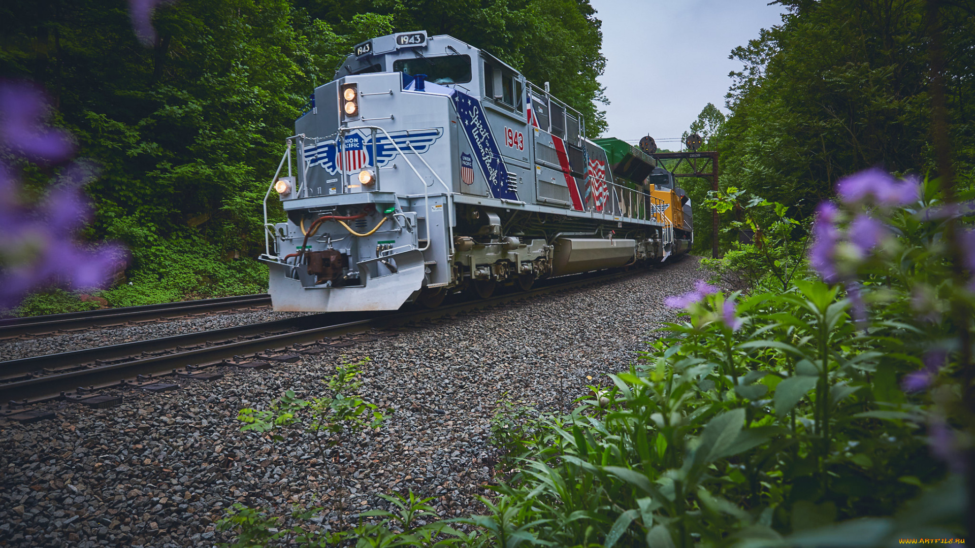 техника, поезда, локомотив, состав
