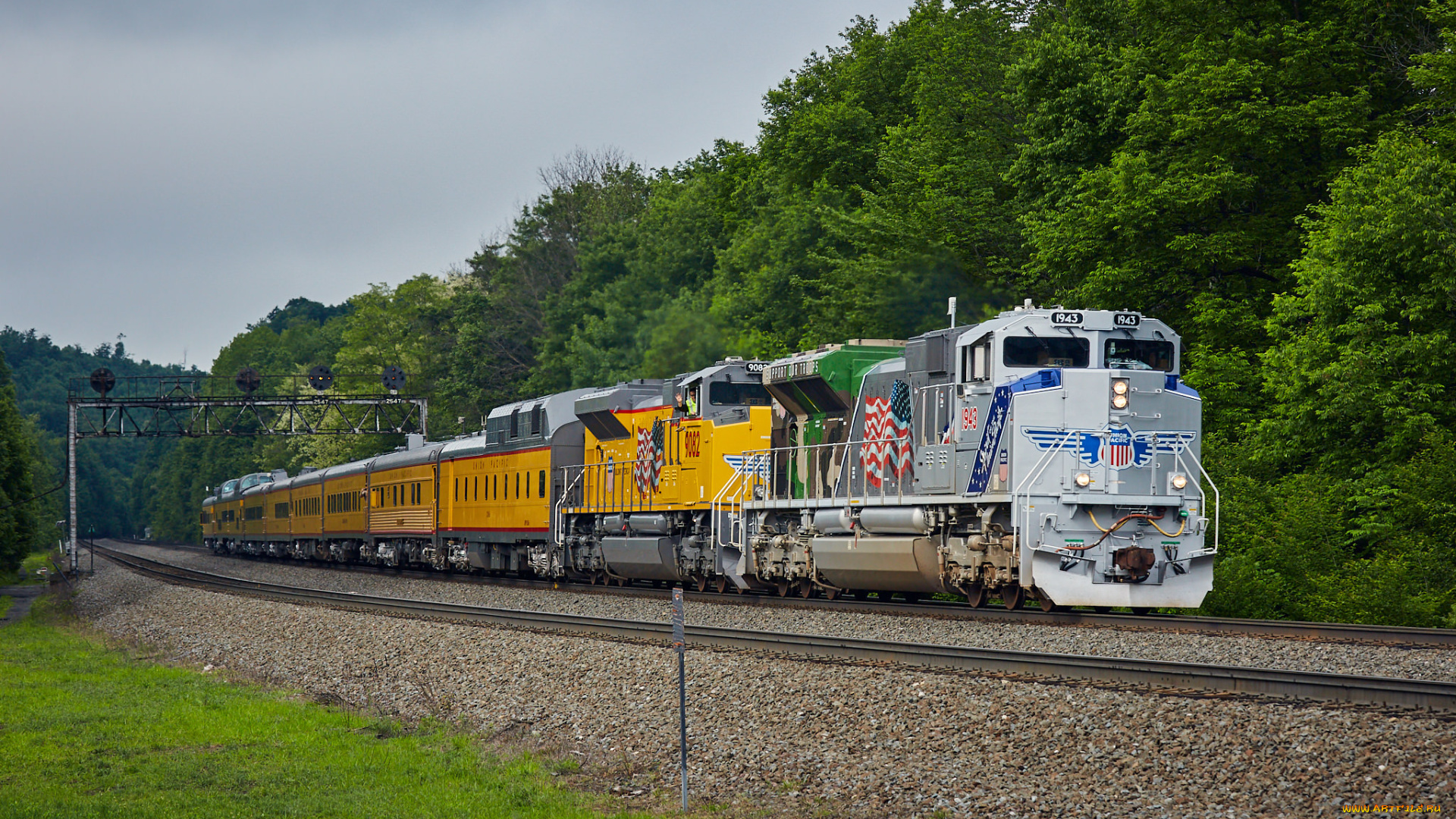 техника, поезда, локомотив, состав