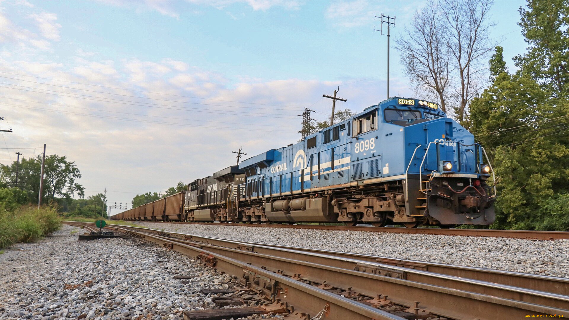 техника, поезда, состав, локомотив