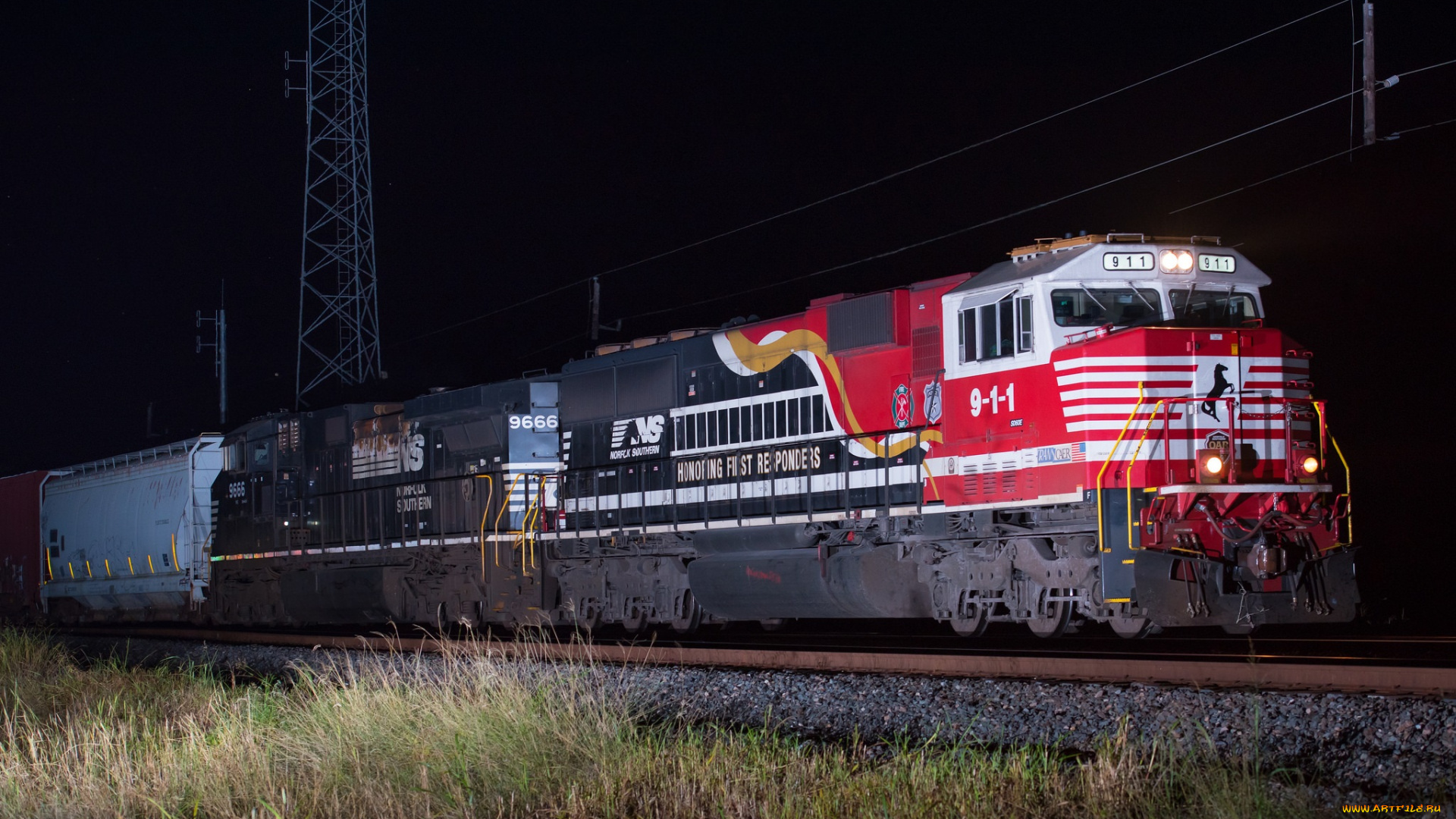 техника, поезда, состав, локомотив