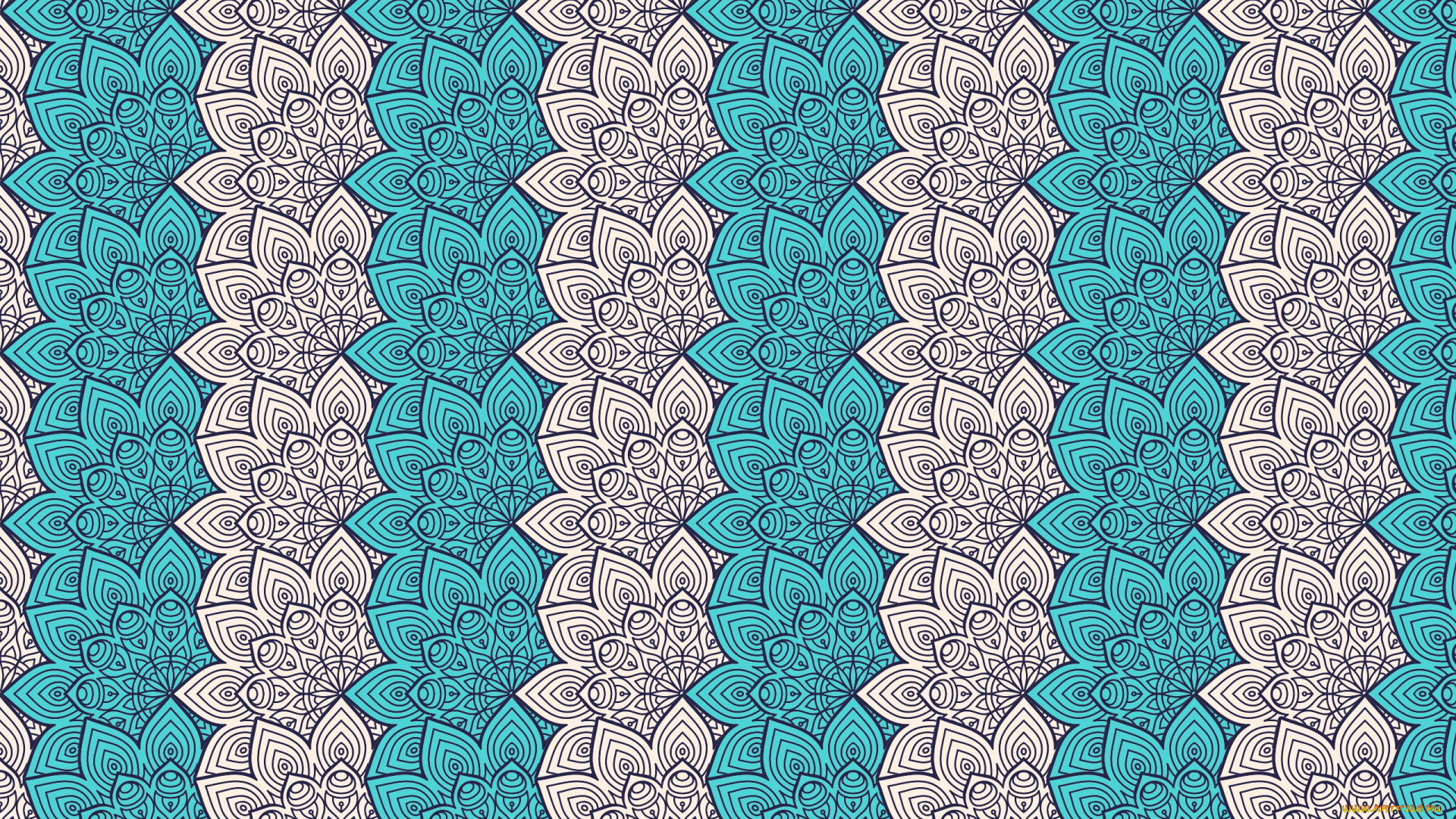 векторная, графика, -графика, , graphics, design, by, visnezh, mandala, floral, pattern, ornament