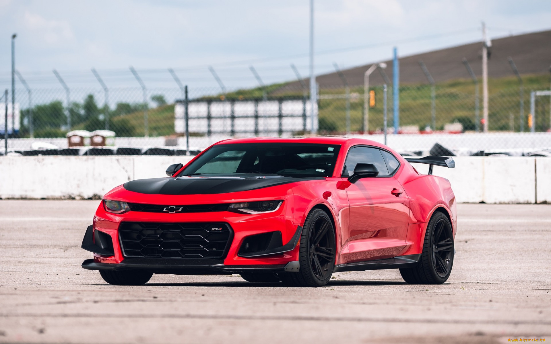 2018, chevrolet, camaro, zl1, 1le, автомобили, camaro, красный, шевроле, американские, тюнинг, суперкар, спортивное, купе, вид, спереди