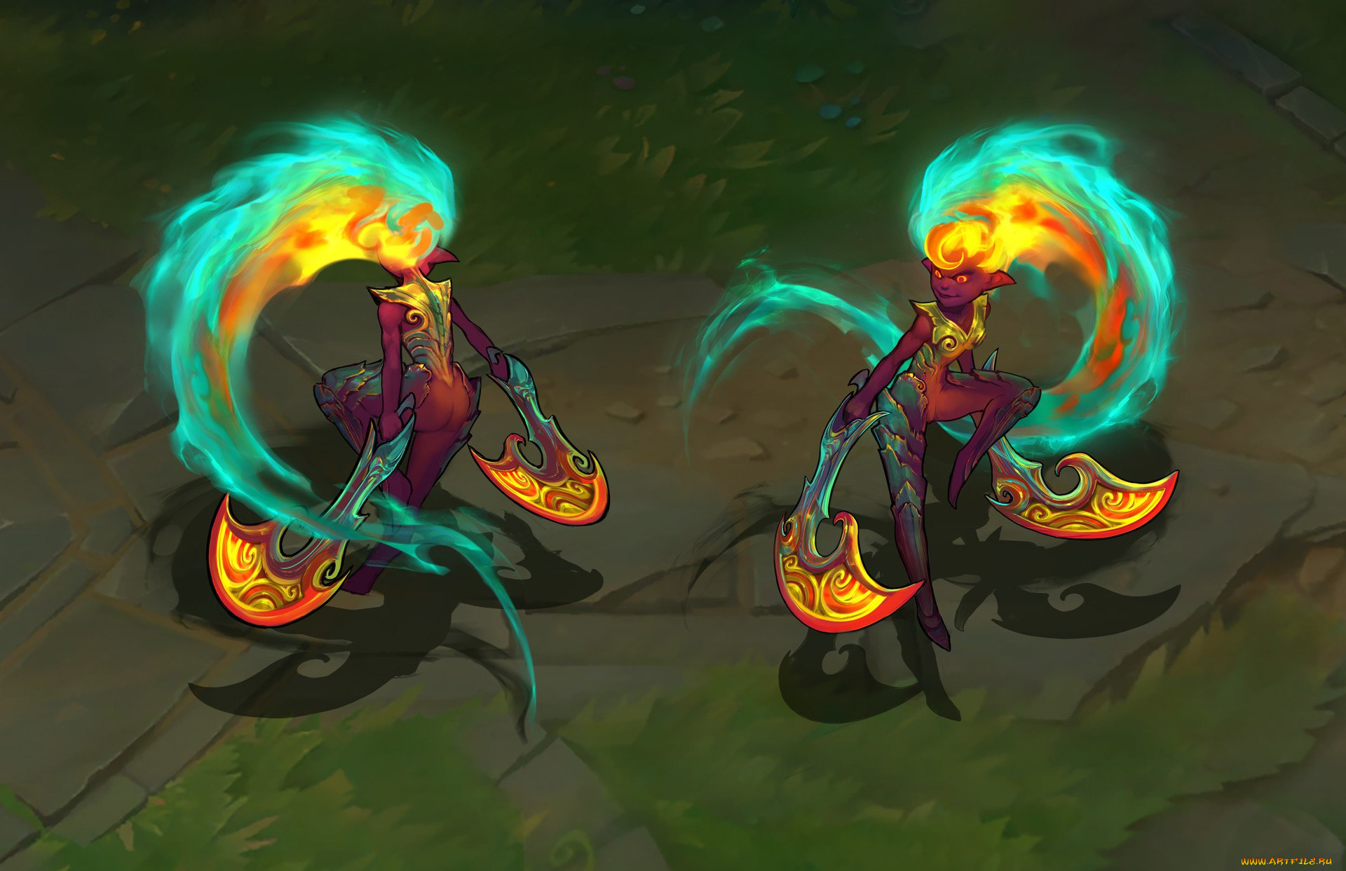 фэнтези, существа, оружие, девочки