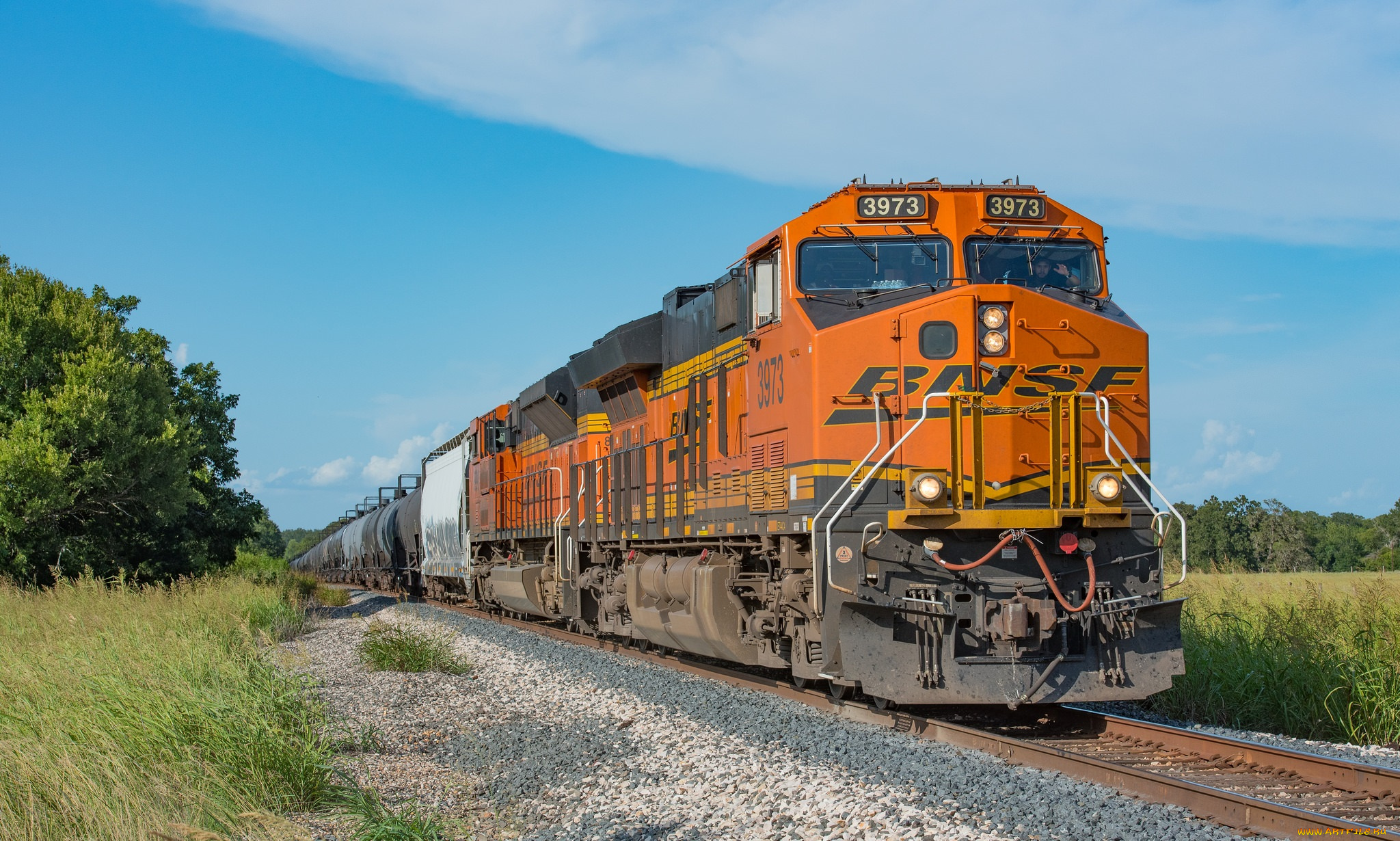 техника, поезда, локомотив, состав