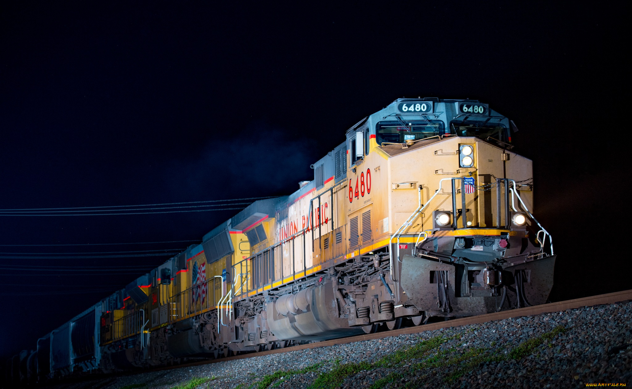 техника, поезда, локомотив, состав