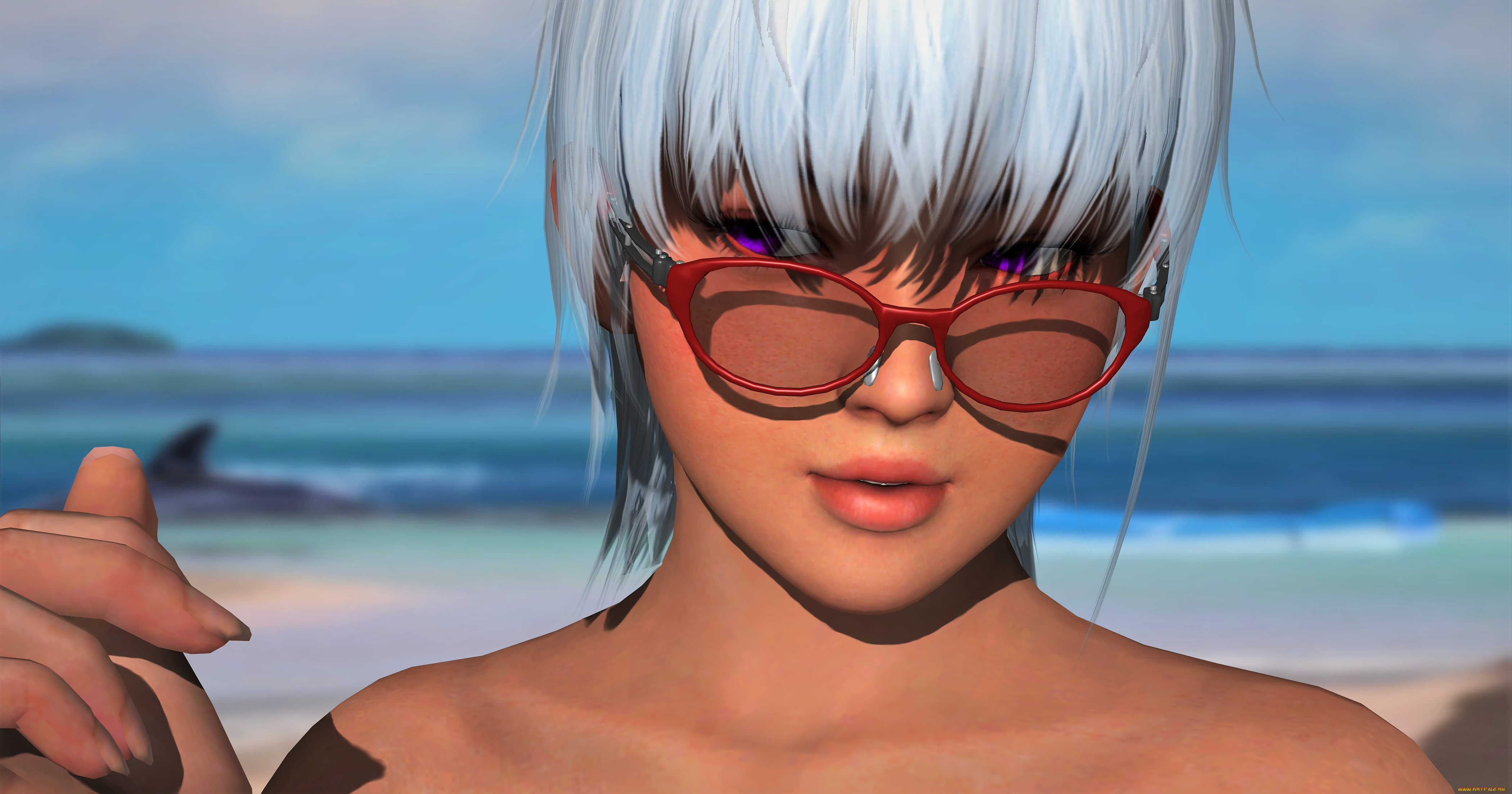 3д, графика, портрет, , portraits, фон, взгляд, девушка